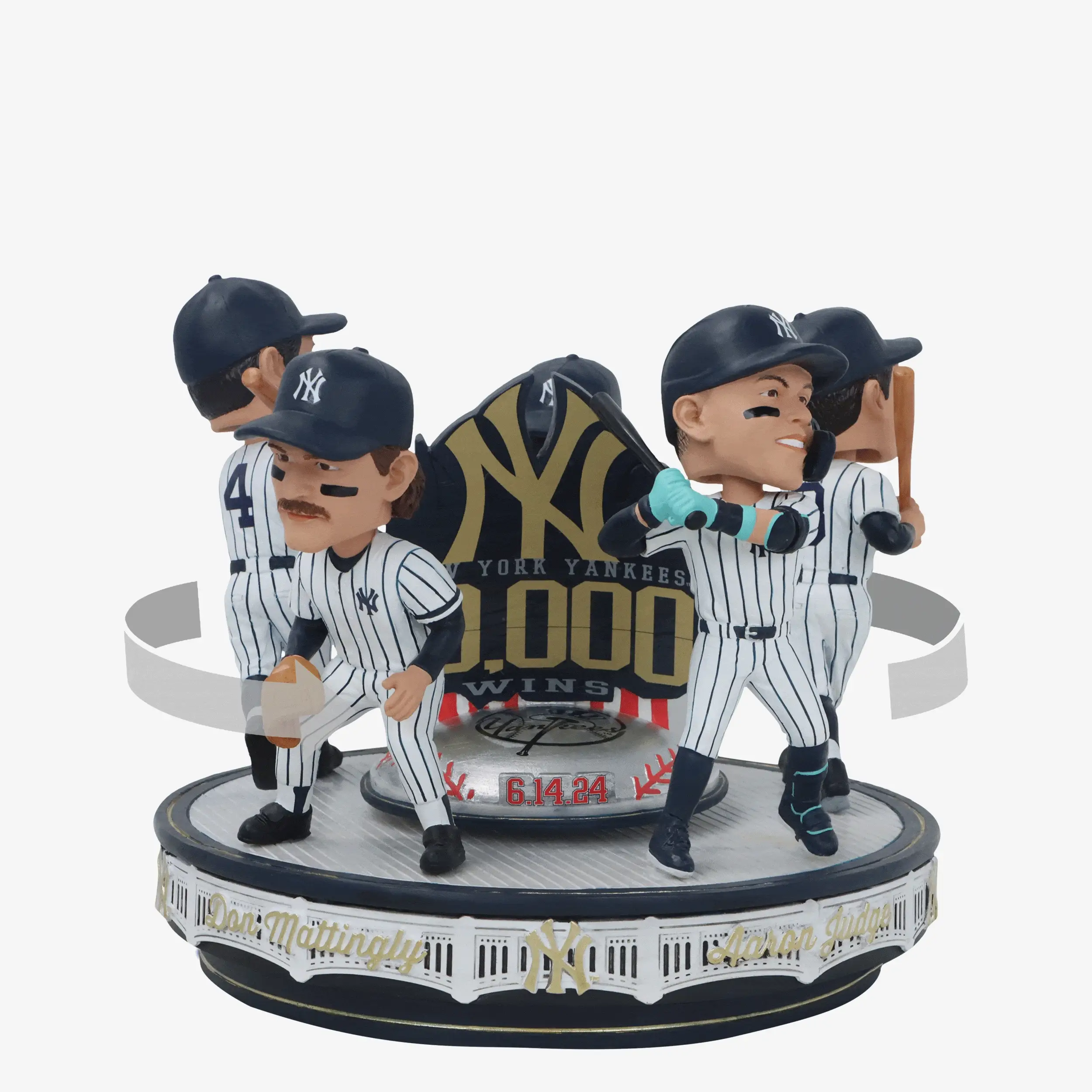 New York Yankees 10,000 Wins Spinner MIni Bobblehead Scene - Image 2
