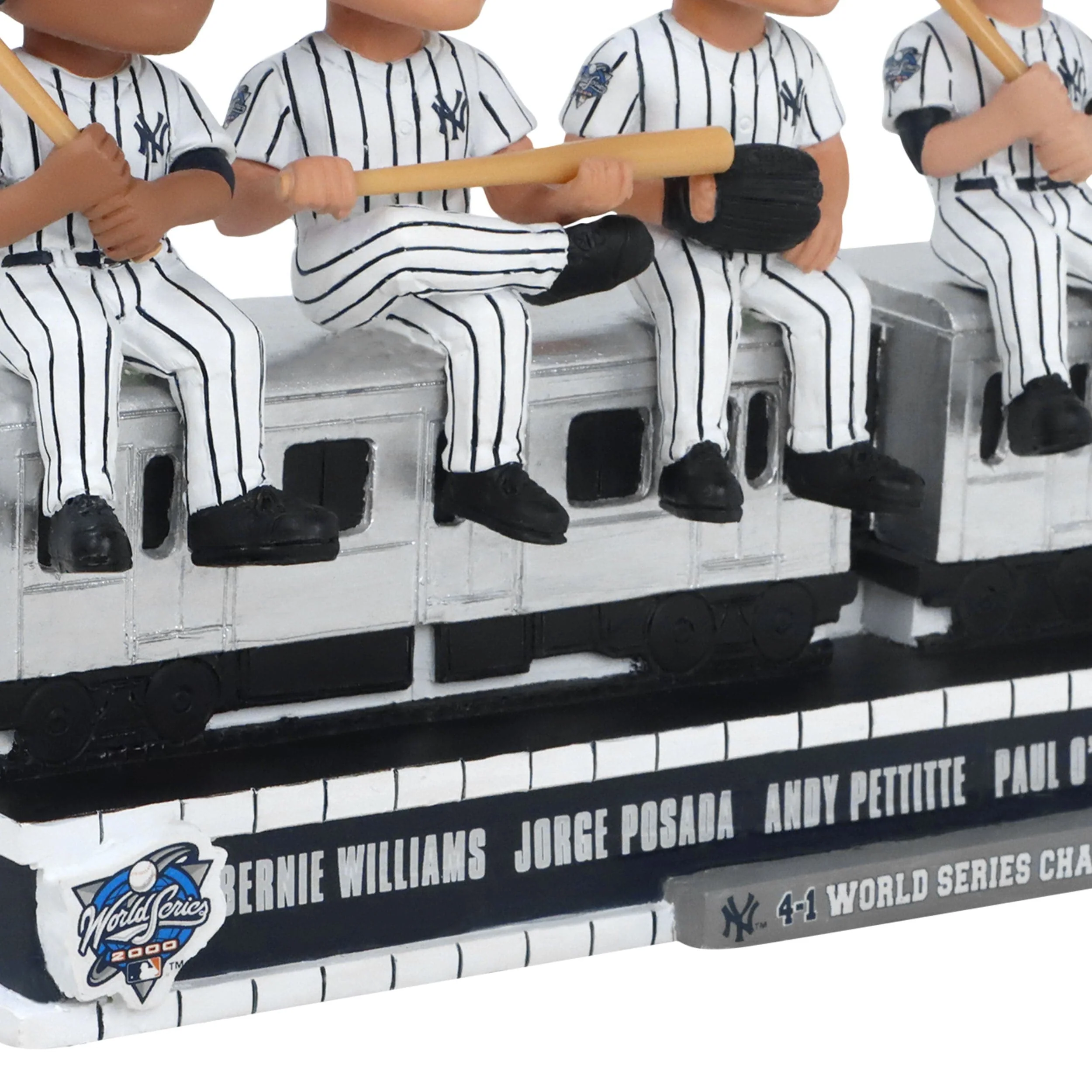 New York Yankees 2000 World Series Champions Subway Car Mini Bobblehead Scene - Image 4