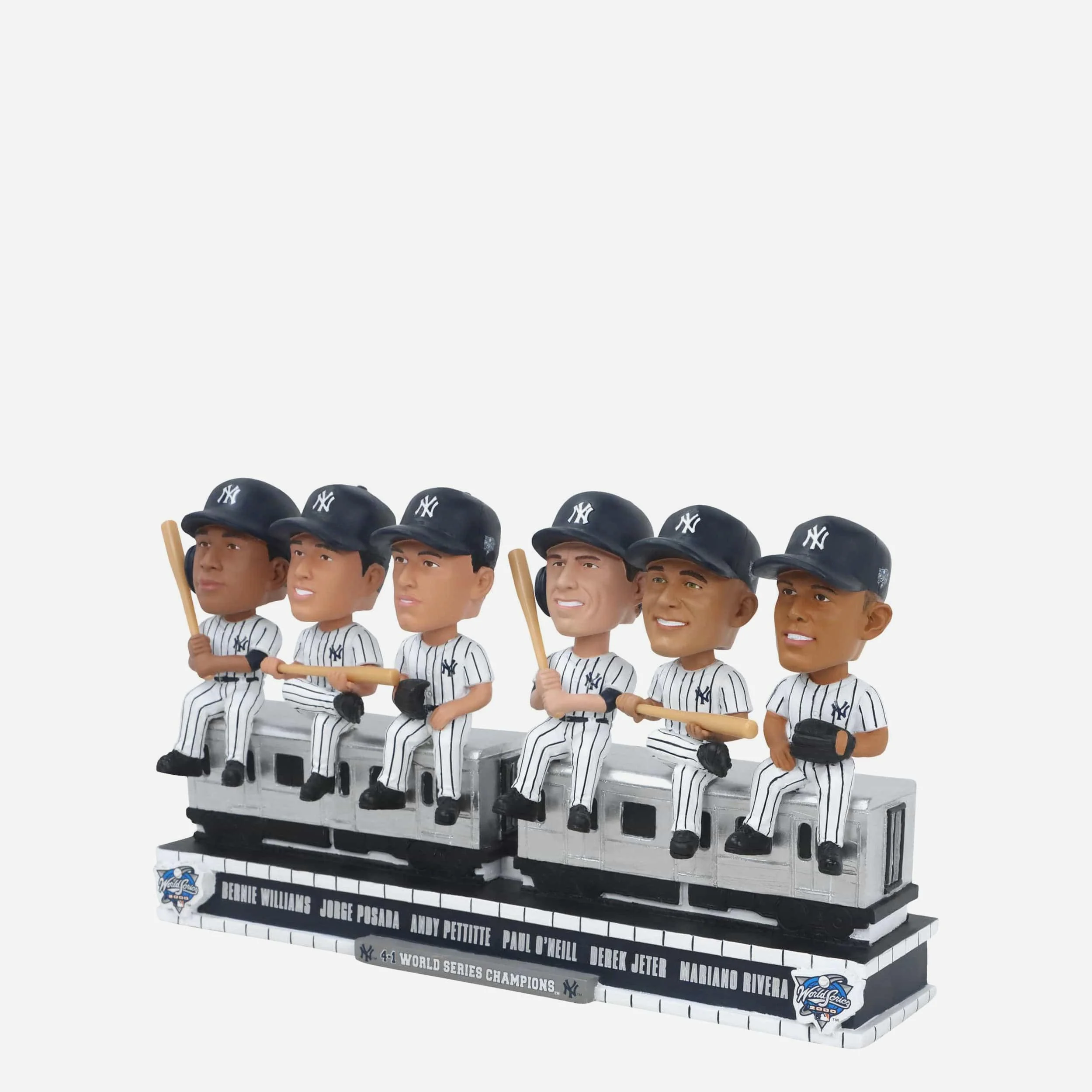 New York Yankees 2000 World Series Champions Subway Car Mini Bobblehead Scene - Image 5