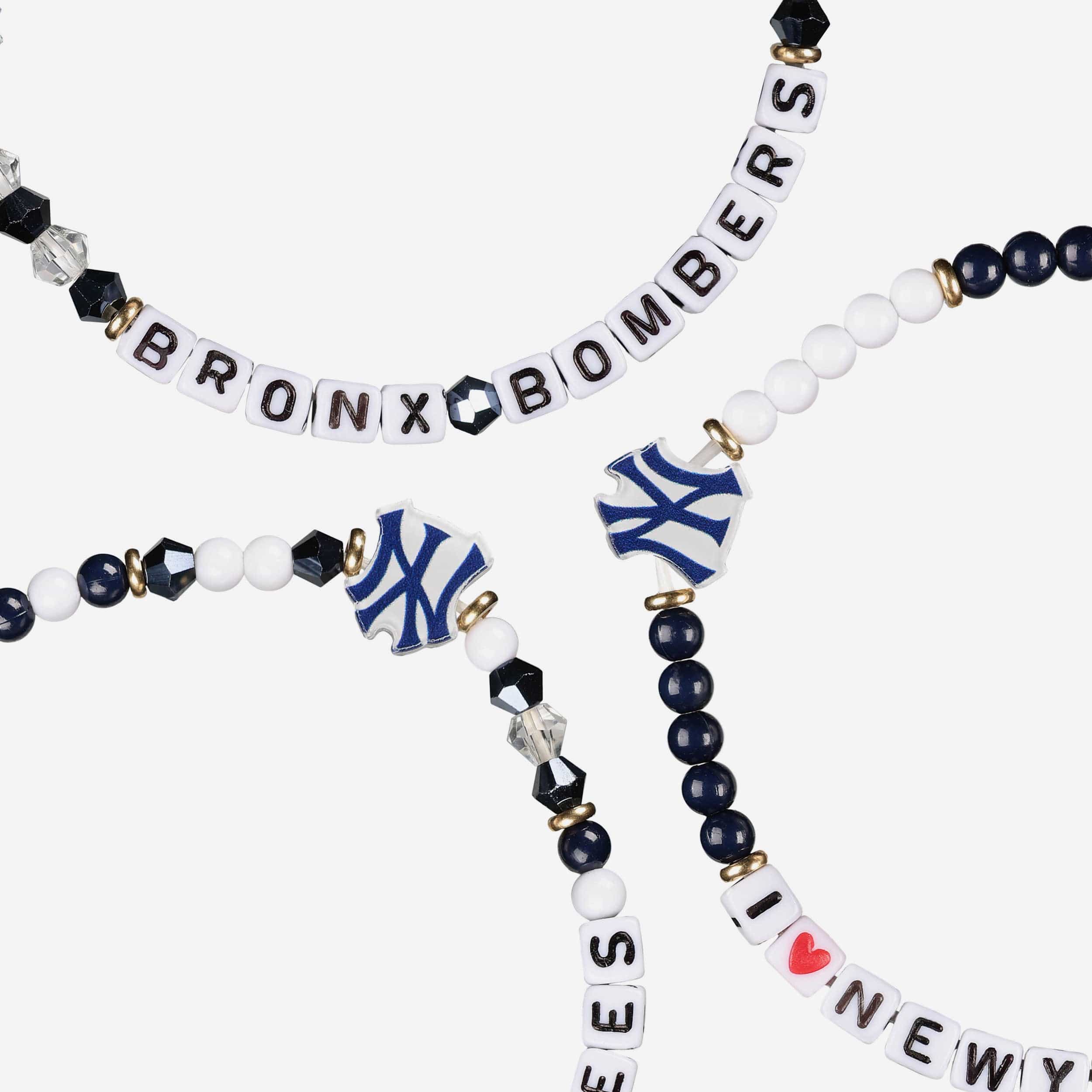 New York Yankees 3 Pack Friendship Bracelet - Image 2