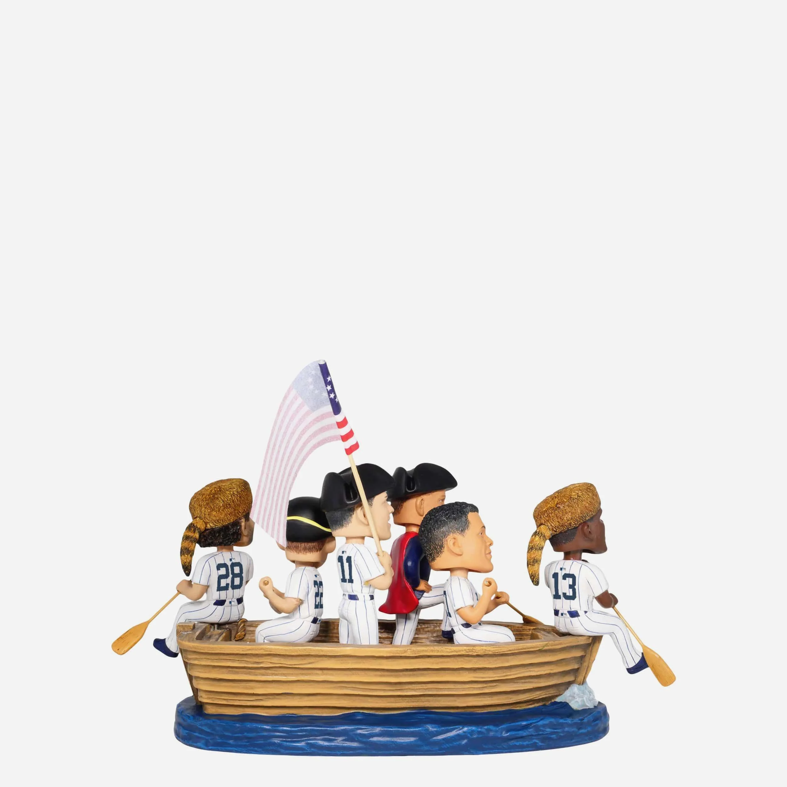New York Yankees America's 250th Anniversary Crossing the Delaware Mini Bobblehead Scene - Image 5