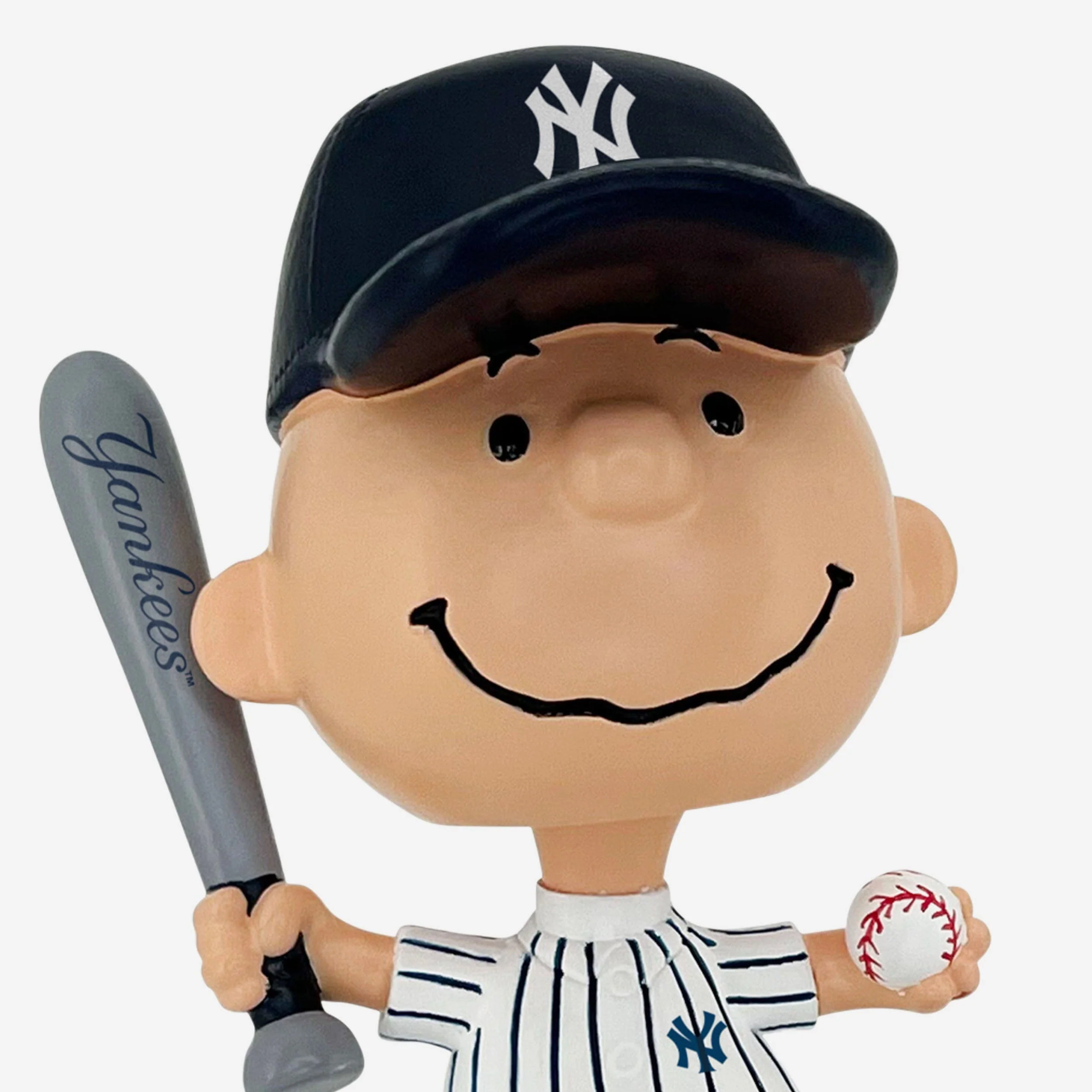 New York Yankees Charlie Brown Peanuts Mini Bighead Bobblehead - Image 2
