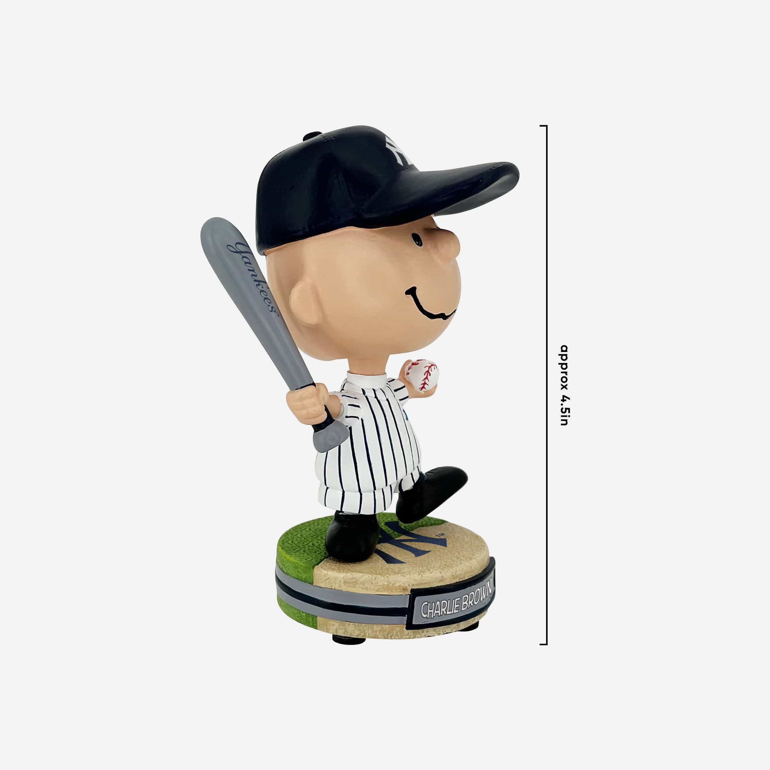 New York Yankees Charlie Brown Peanuts Mini Bighead Bobblehead - Image 4