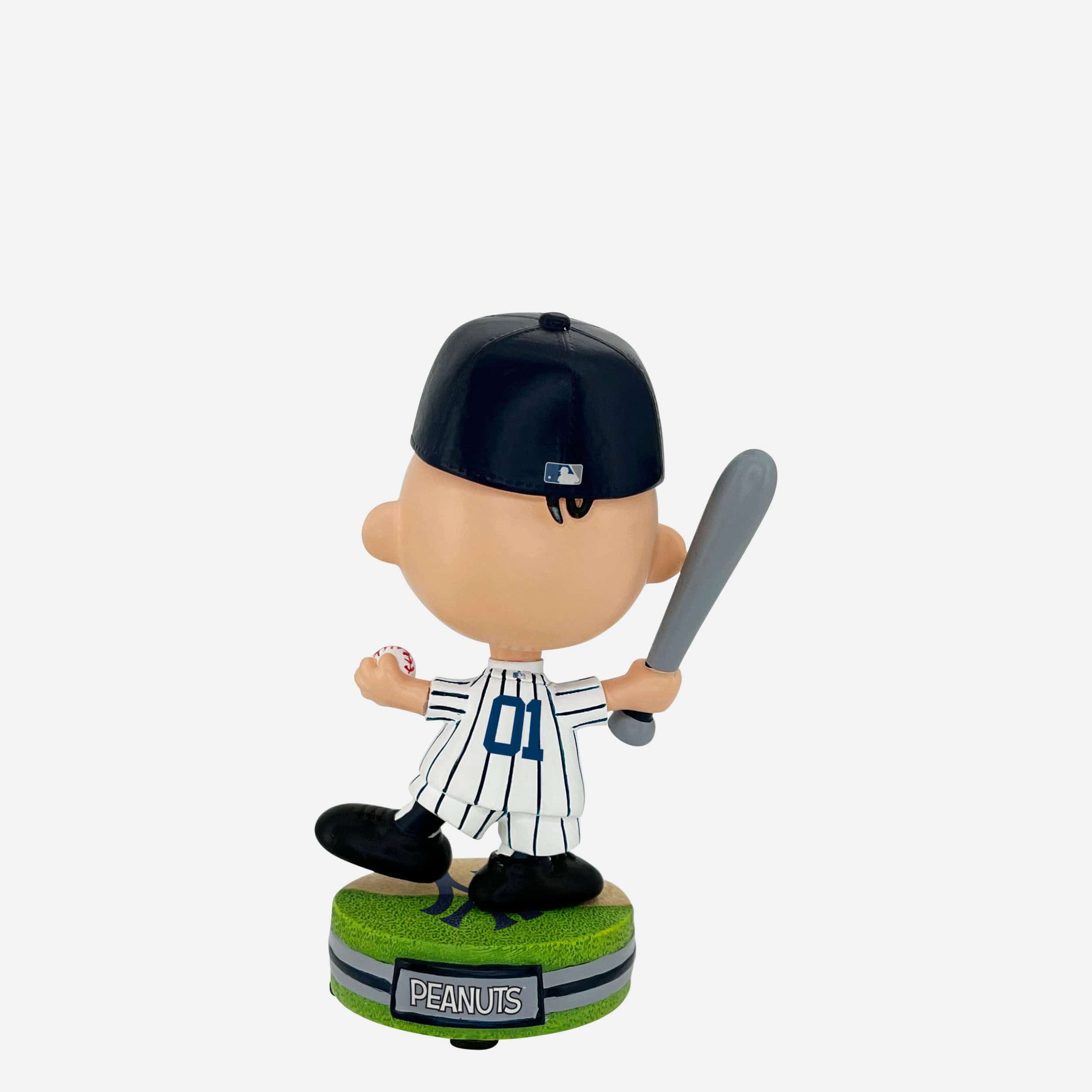 New York Yankees Charlie Brown Peanuts Mini Bighead Bobblehead - Image 5