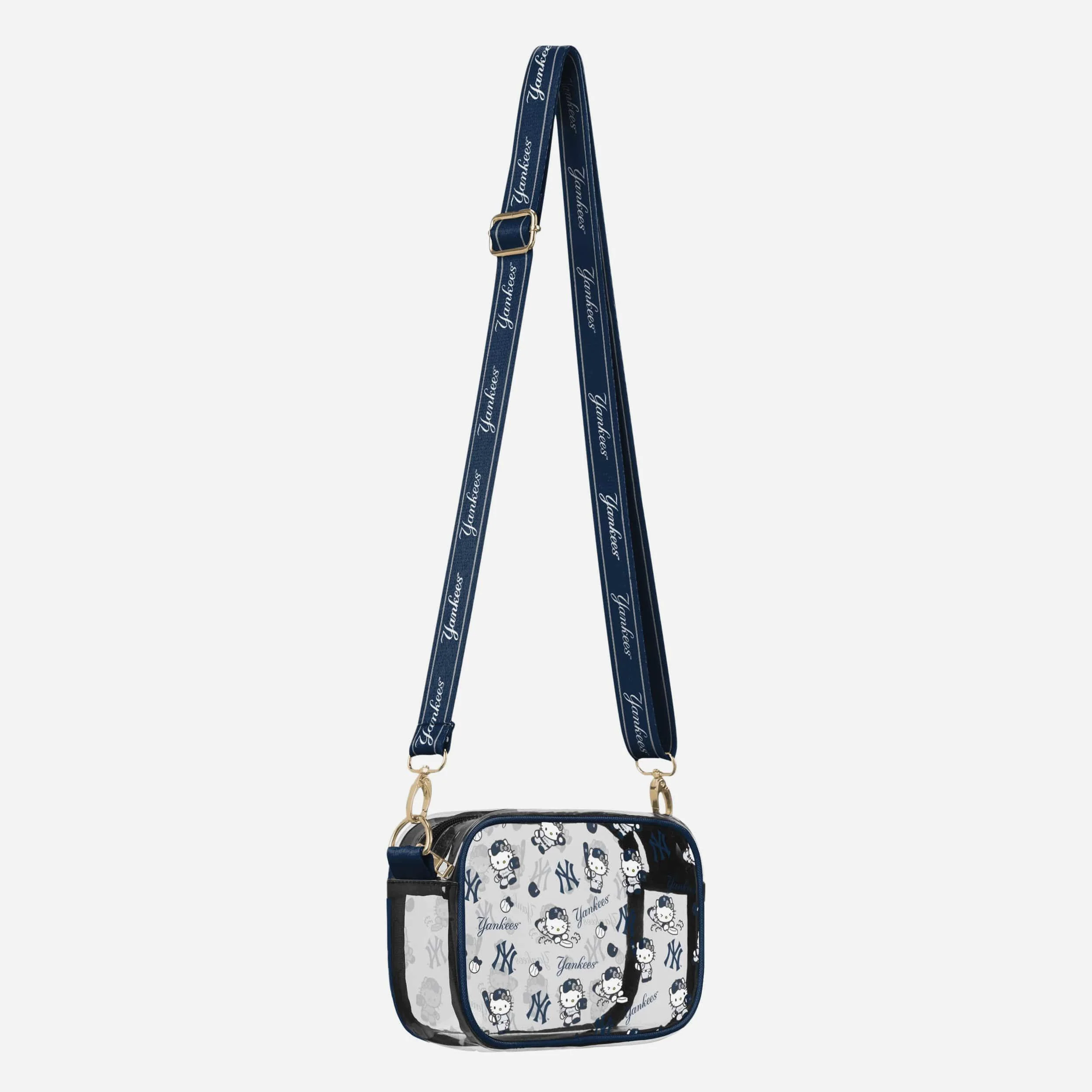 New York Yankees Hello Kitty® Clear Crossbody Bag - Image 2
