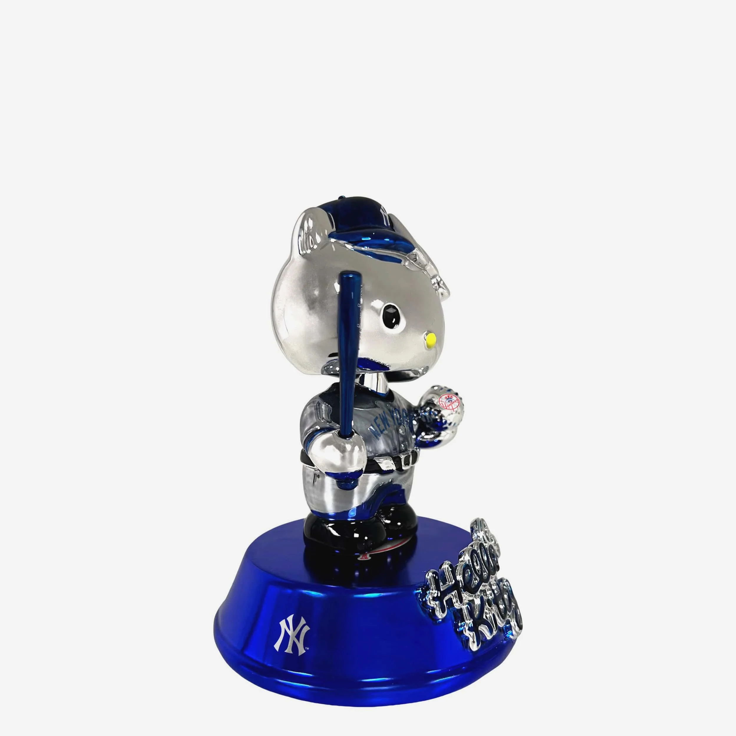 New York Yankees Hello Kitty® Electroplated Edition Mini Bobblehead - Image 4