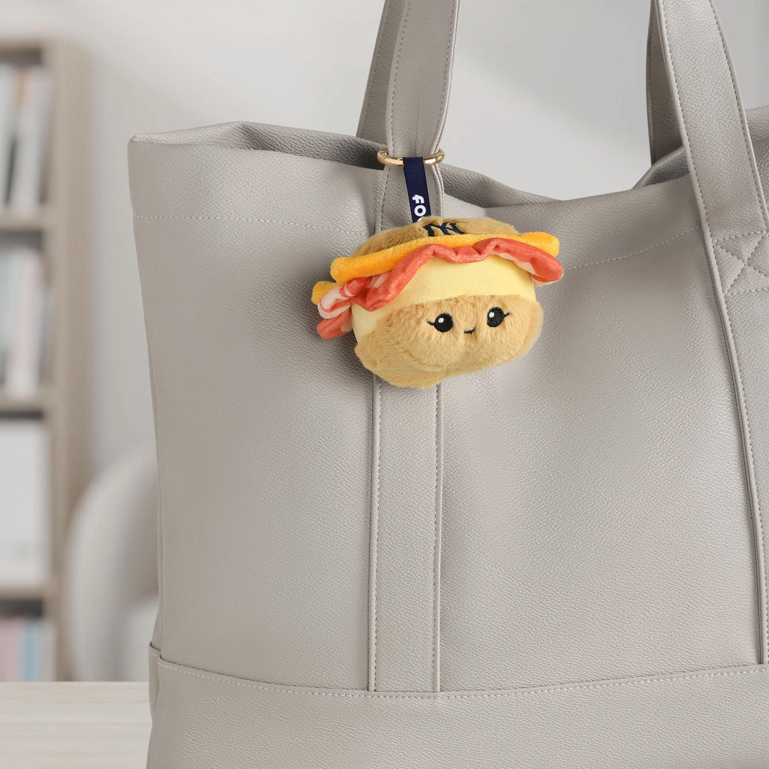 New York Yankees Plush Food Bag Charm Keychain - Image 2