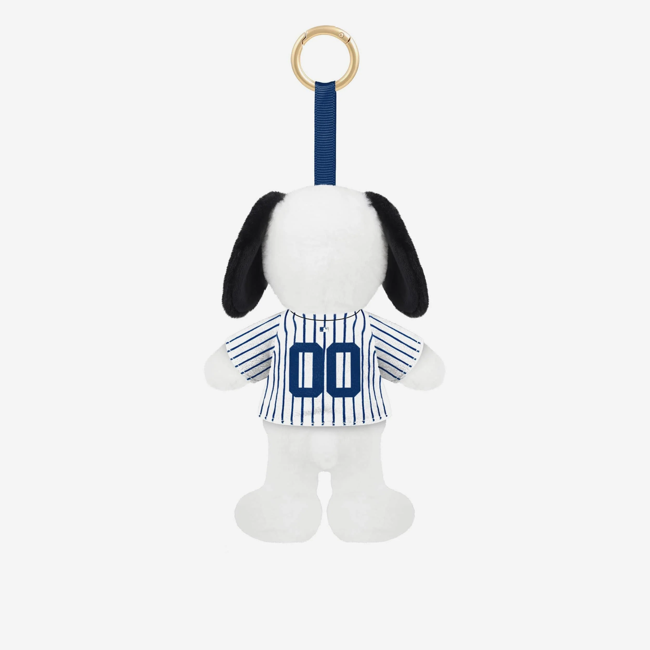 New York Yankees Plush Snoopy Peanuts Bag Charm Keychain - Image 2