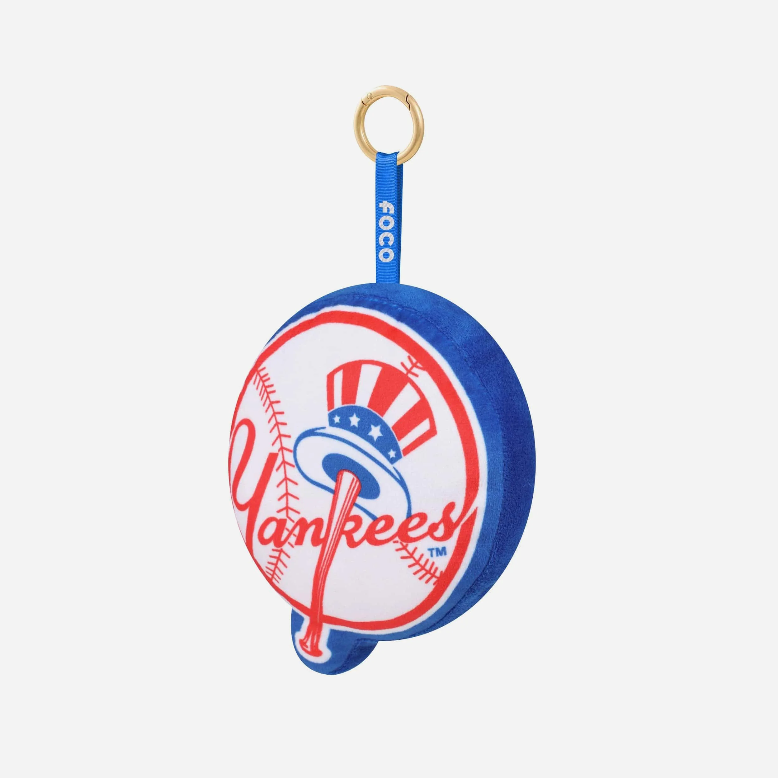 New York Yankees Plush Team Logo Bag Charm Keychain - Image 3