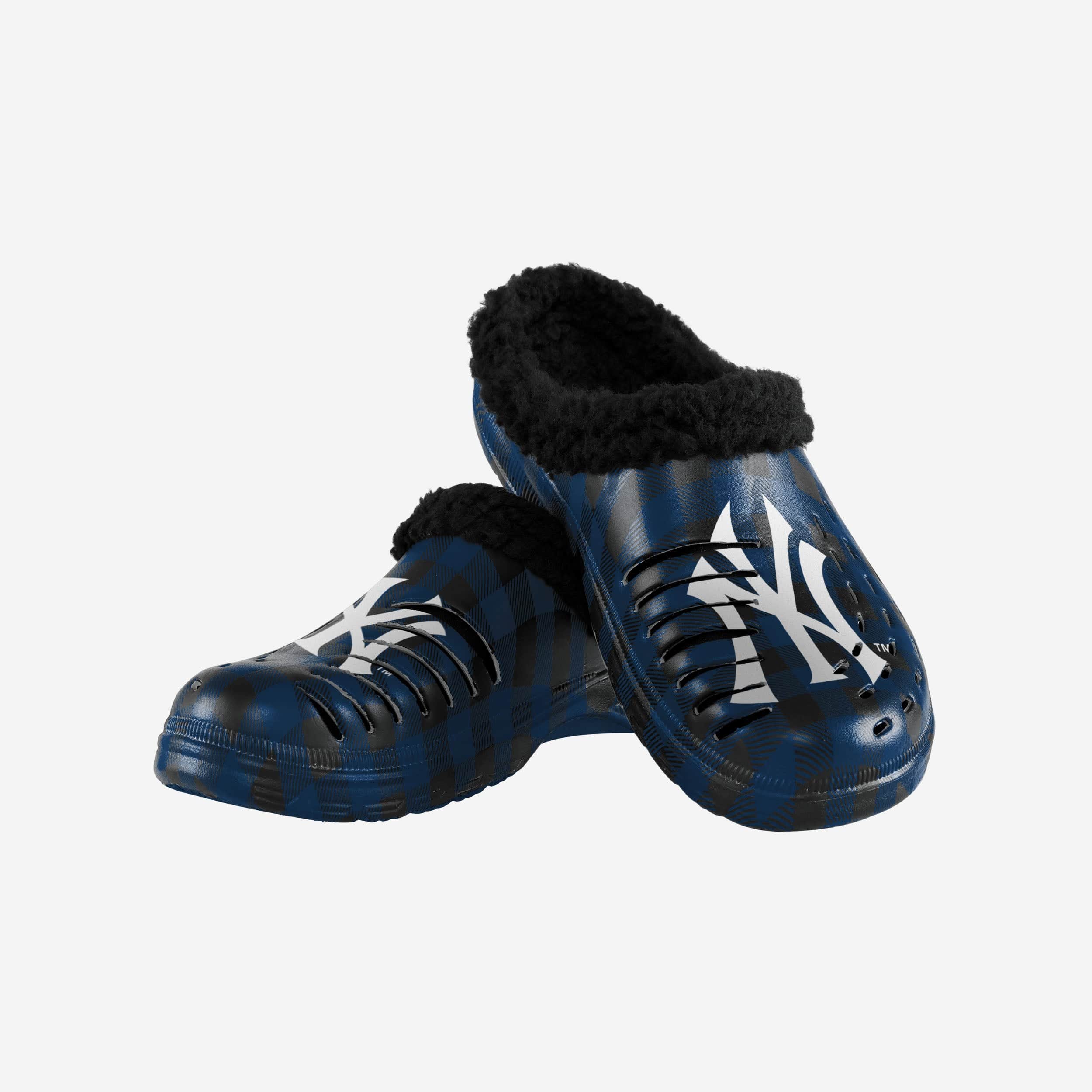 New York Yankees Sherpa Lined Buffalo Check Clog - Image 3
