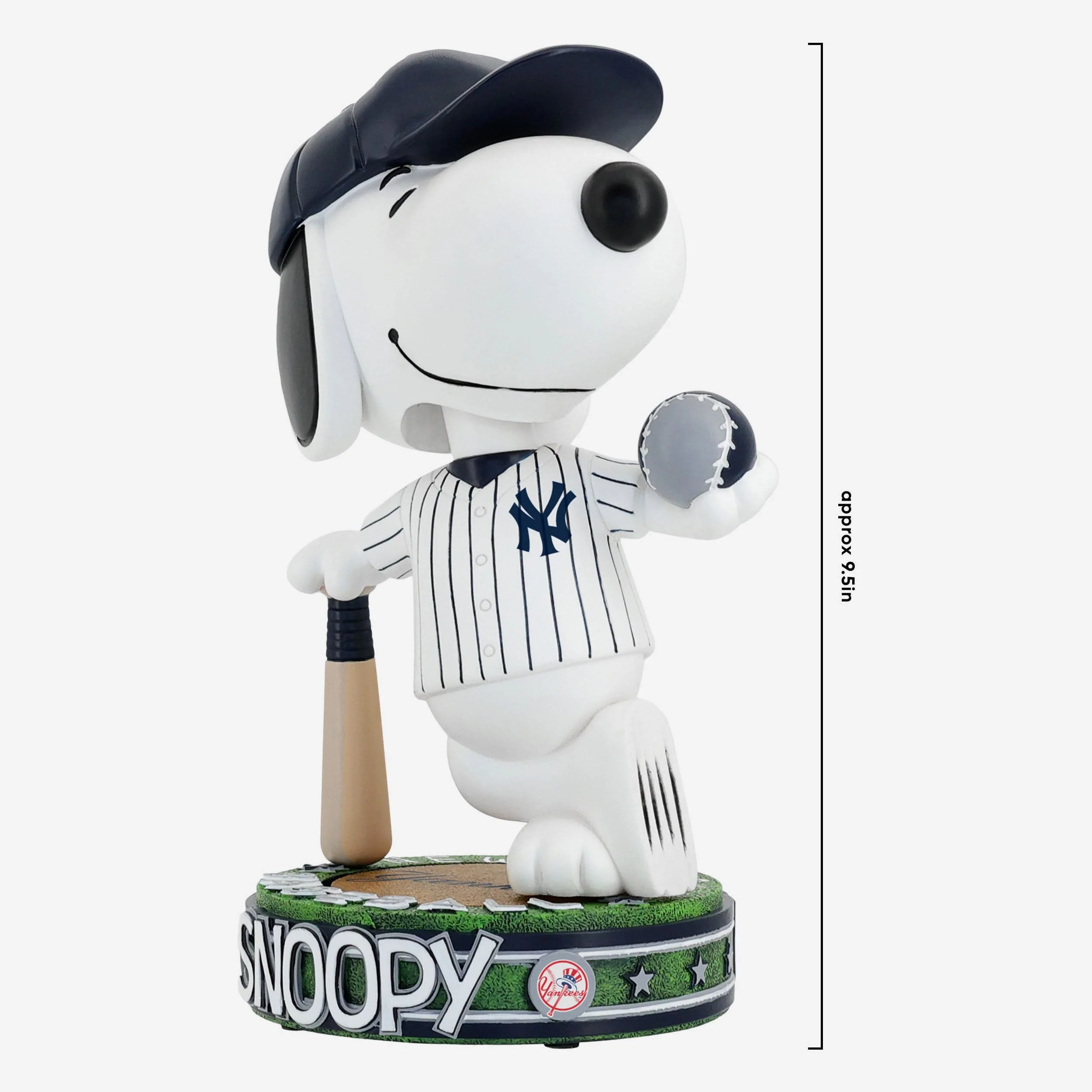 New York Yankees Snoopy Peanuts Batter Up Bighead Bobblehead - Image 4