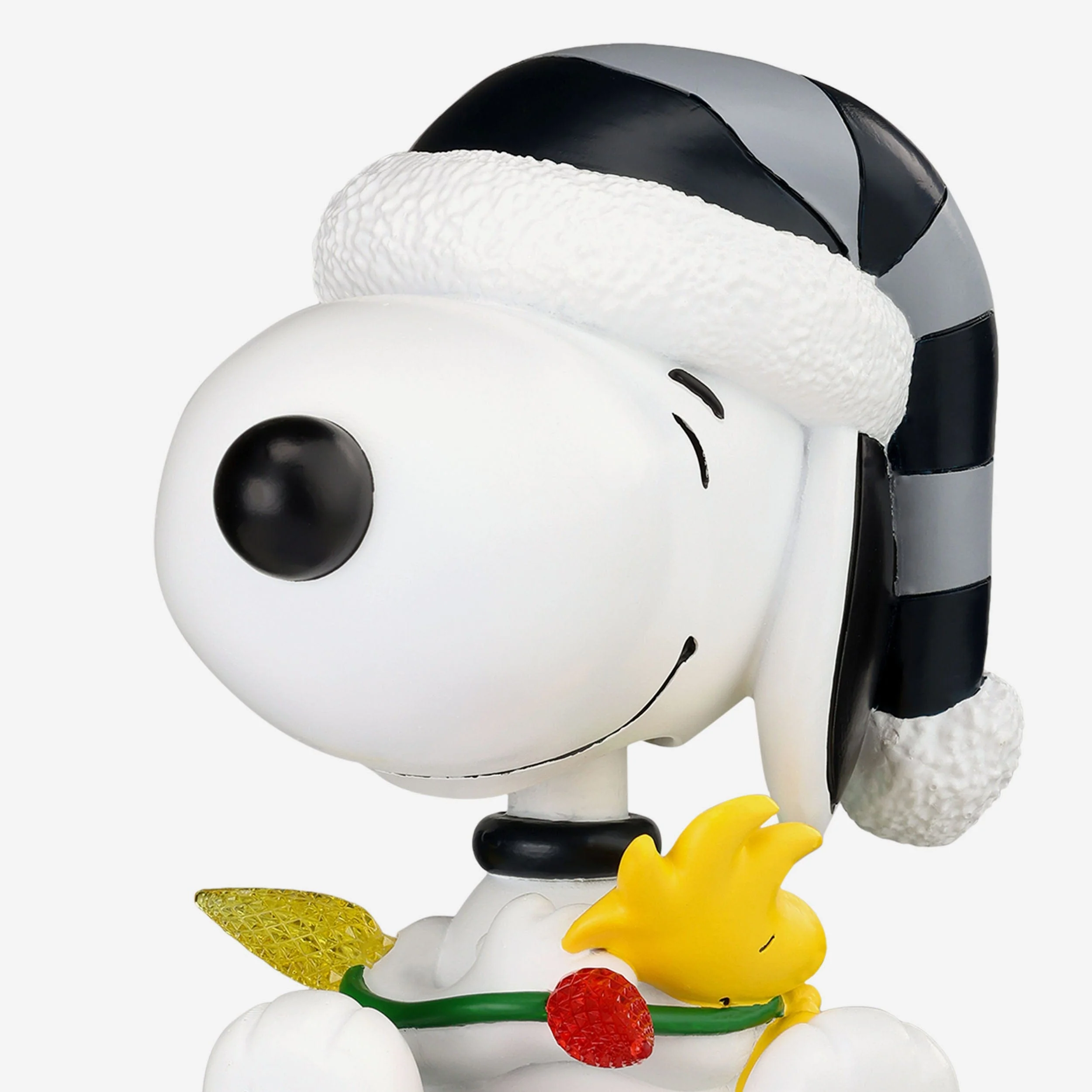 New York Yankees Snoopy & Woodstock Peanuts Christmas Light Up Bobblehead - Image 3