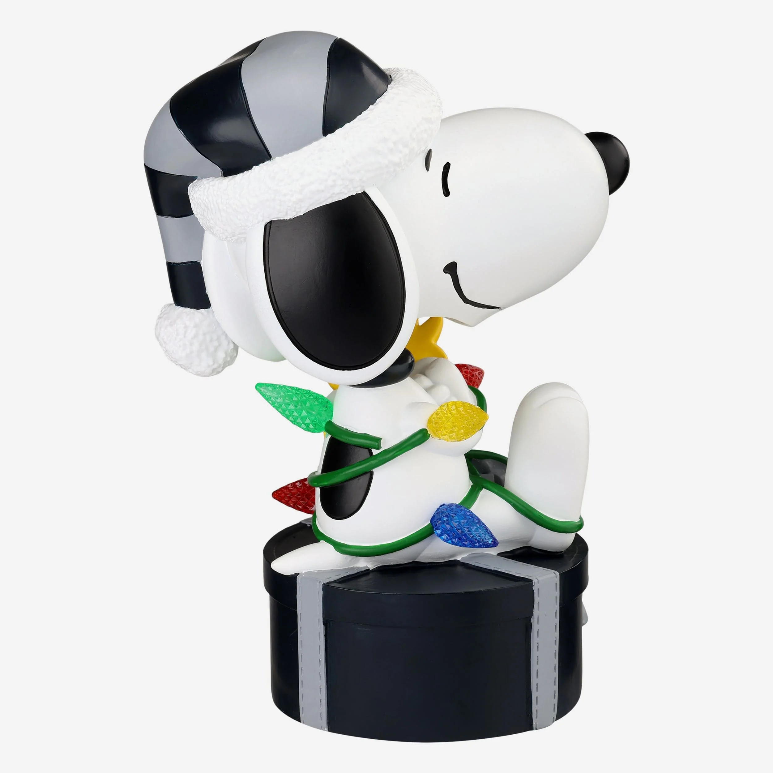 New York Yankees Snoopy & Woodstock Peanuts Christmas Light Up Bobblehead - Image 6