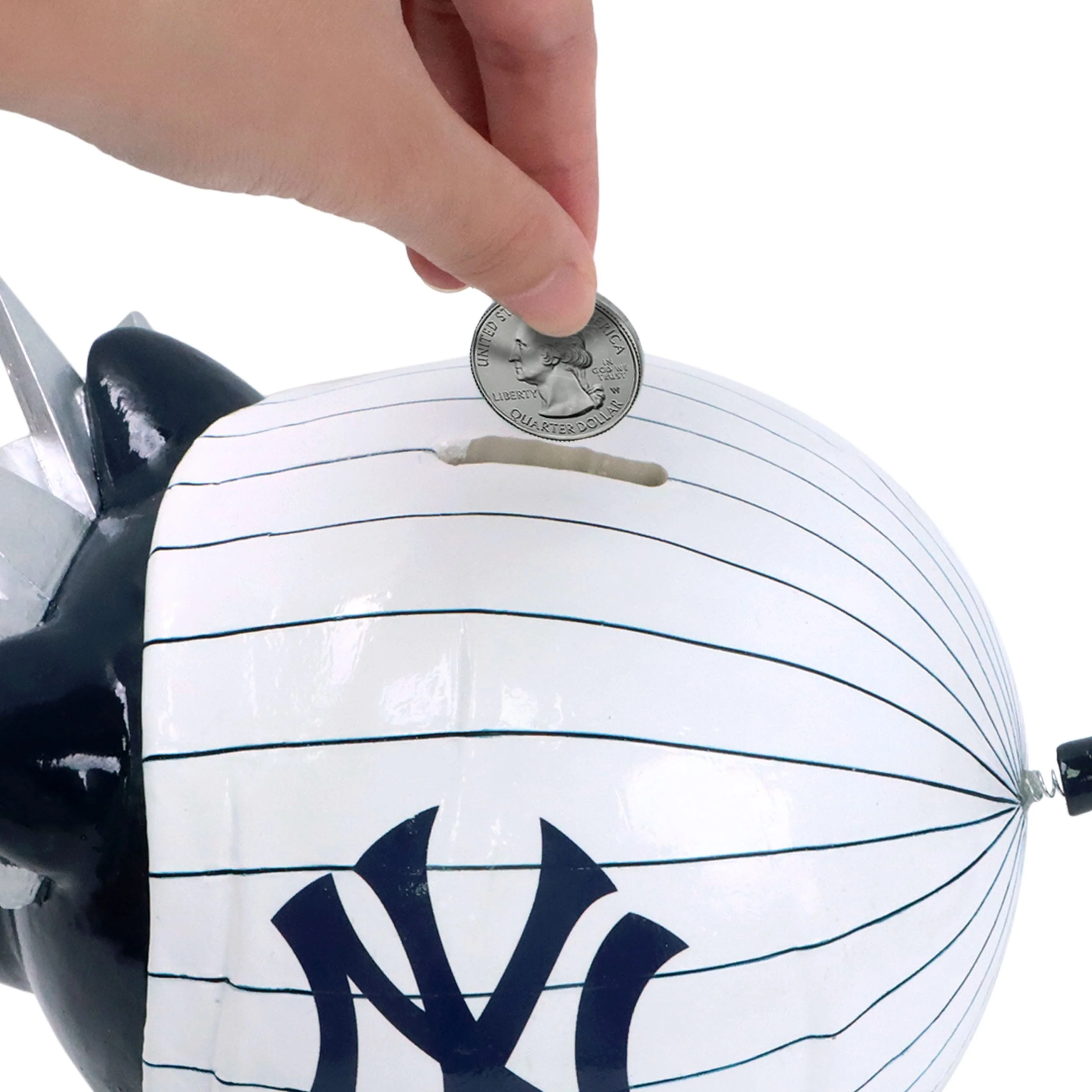 New York Yankees Thematic Piggy Bank Bobbletail - Image 2