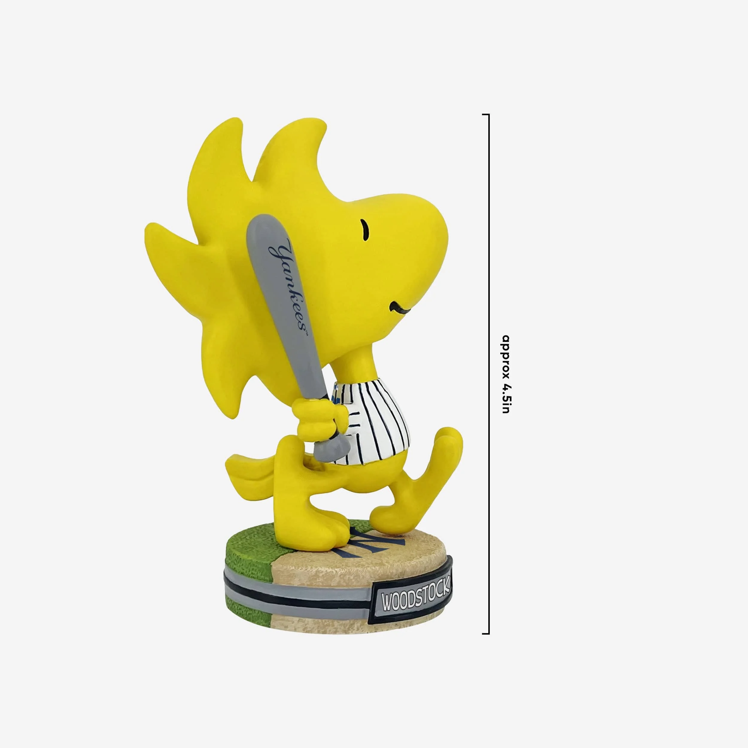 New York Yankees Woodstock Peanuts Mini Bighead Bobblehead - Image 4