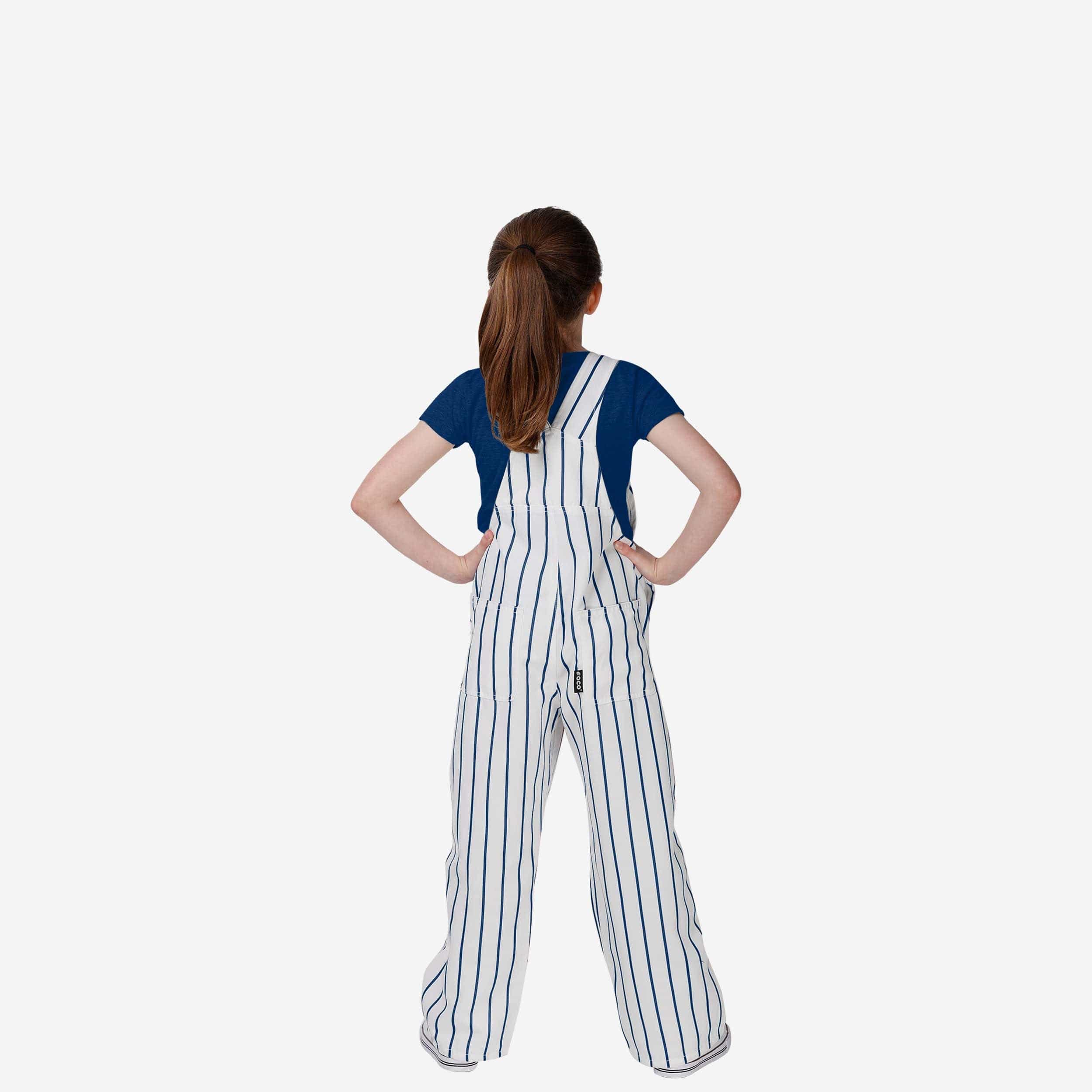 New York Yankees Youth Pinstripe Bib Overalls - Image 2