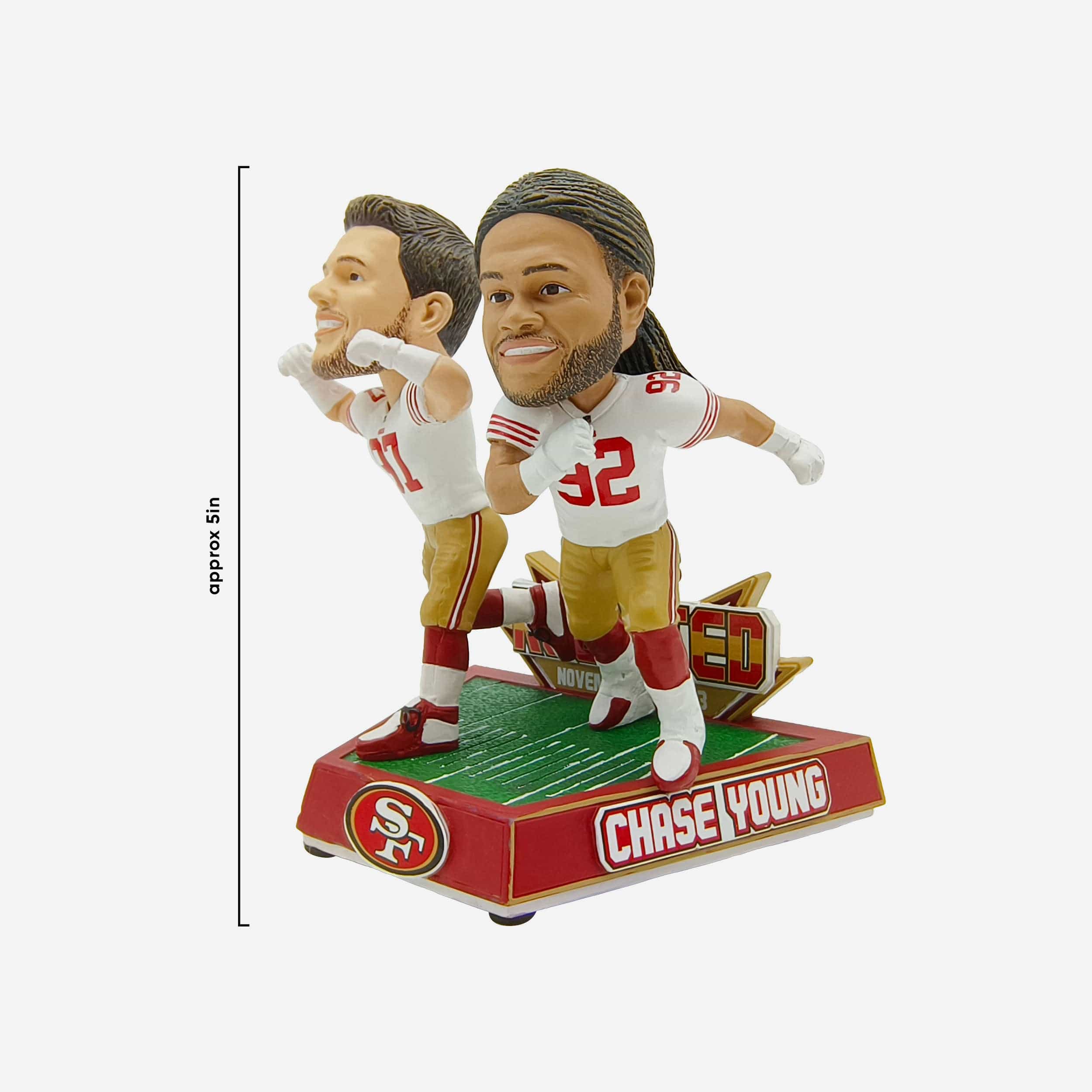 Nick Bosa & Chase Young San Francisco 49ers Dual Gamebreaker Bobblehead - Image 5