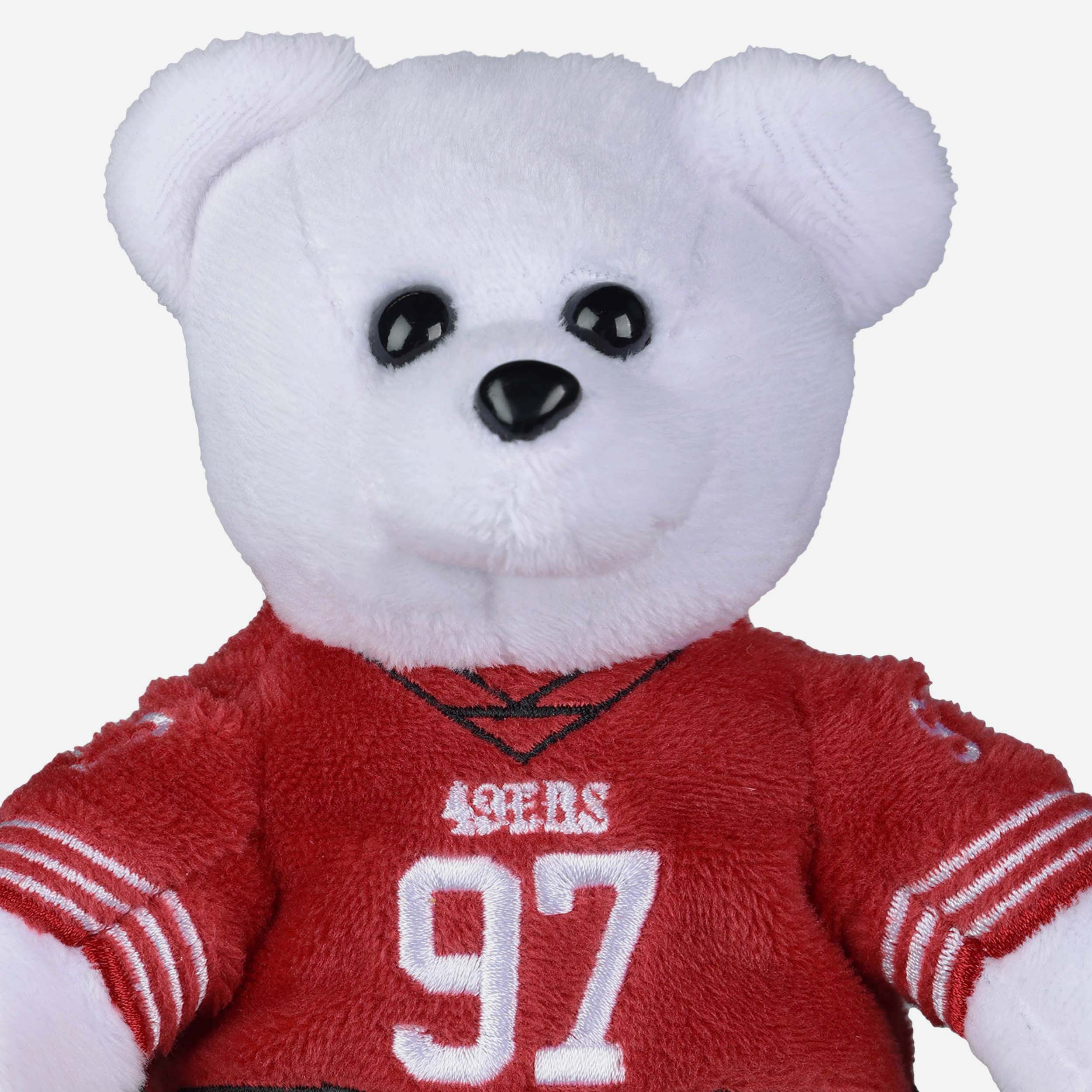 Nick Bosa San Francisco 49ers Team Beans Embroidered Player Bear - Image 2