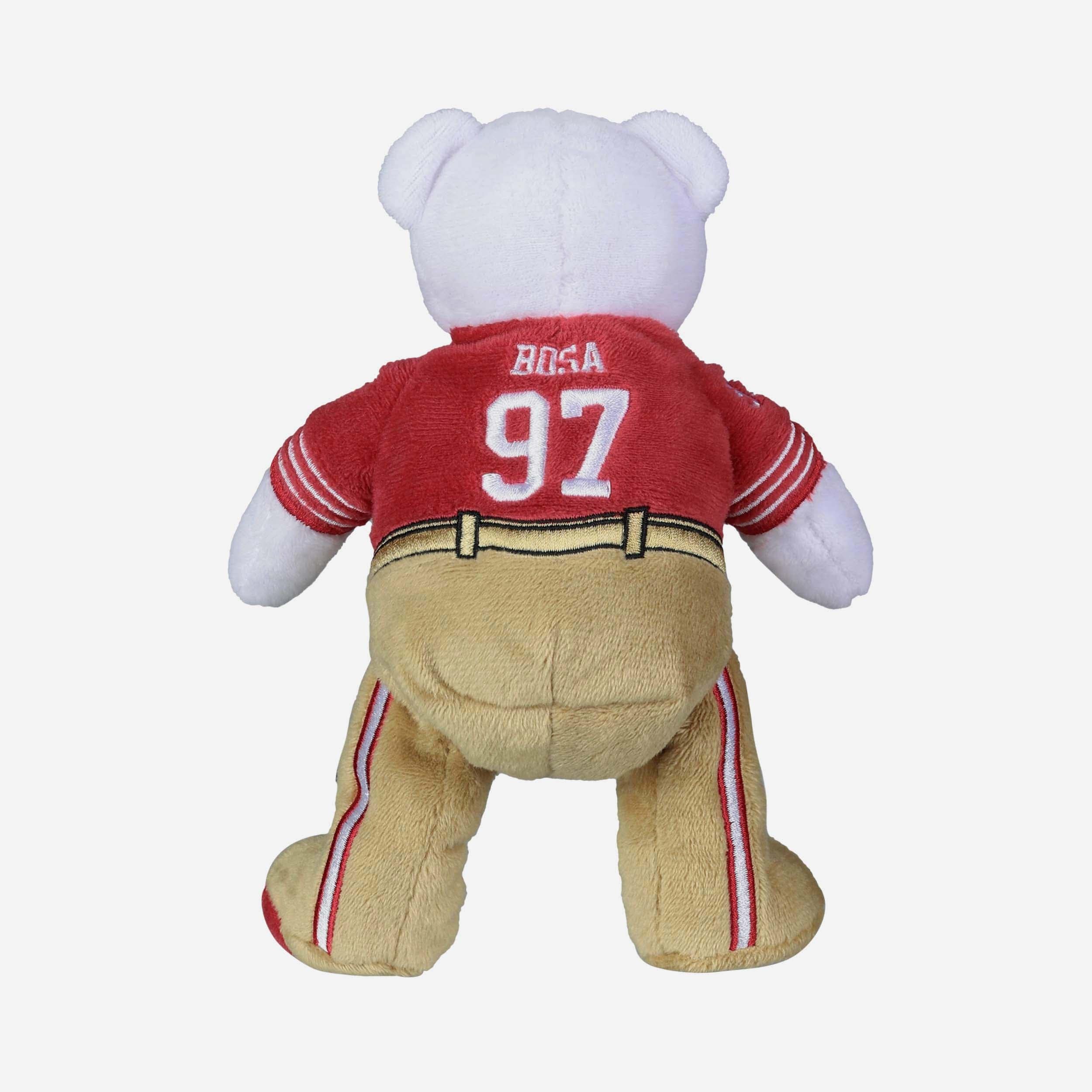 Nick Bosa San Francisco 49ers Team Beans Embroidered Player Bear - Image 5