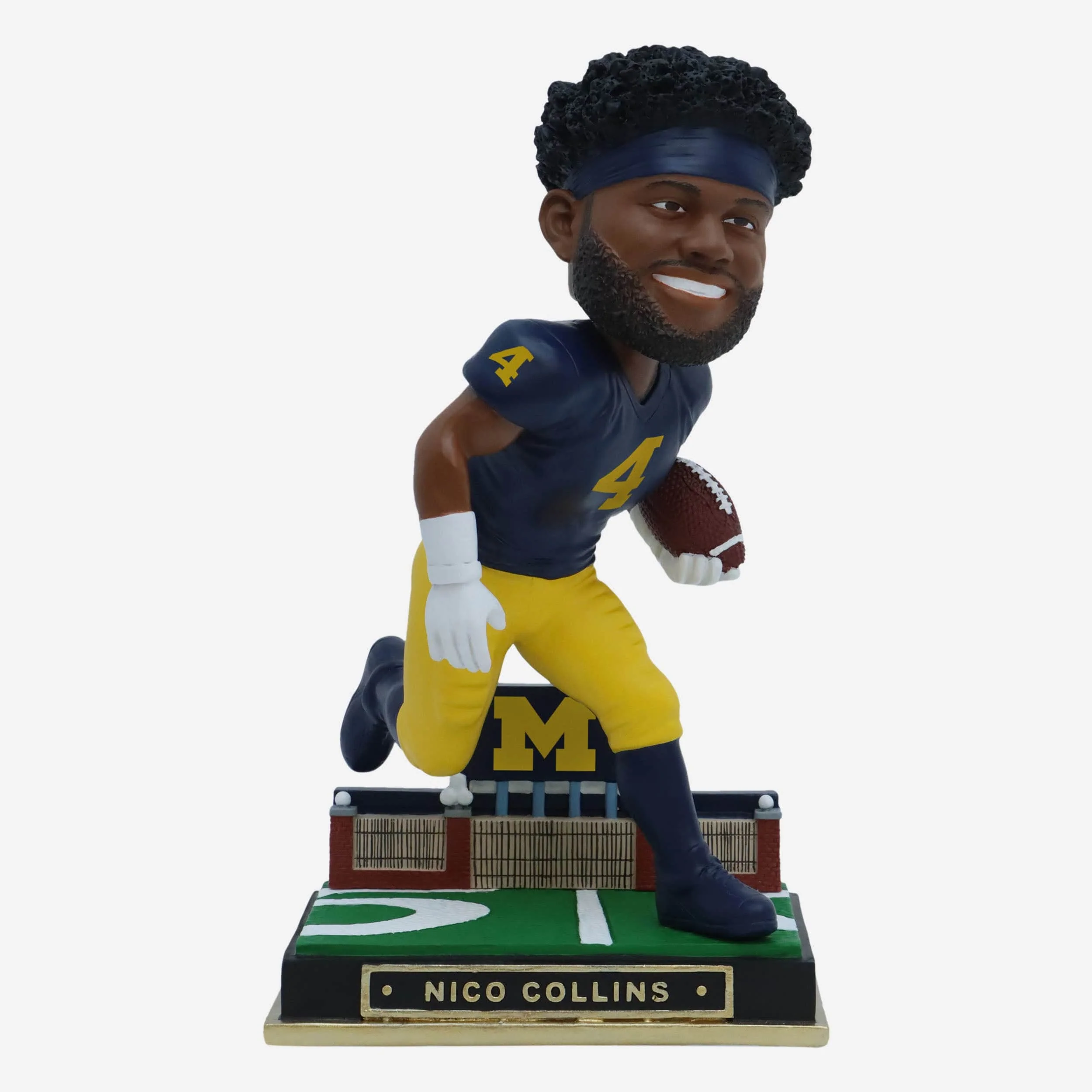 Nico Collins Michigan Wolverines Gates Series Bobblehead
