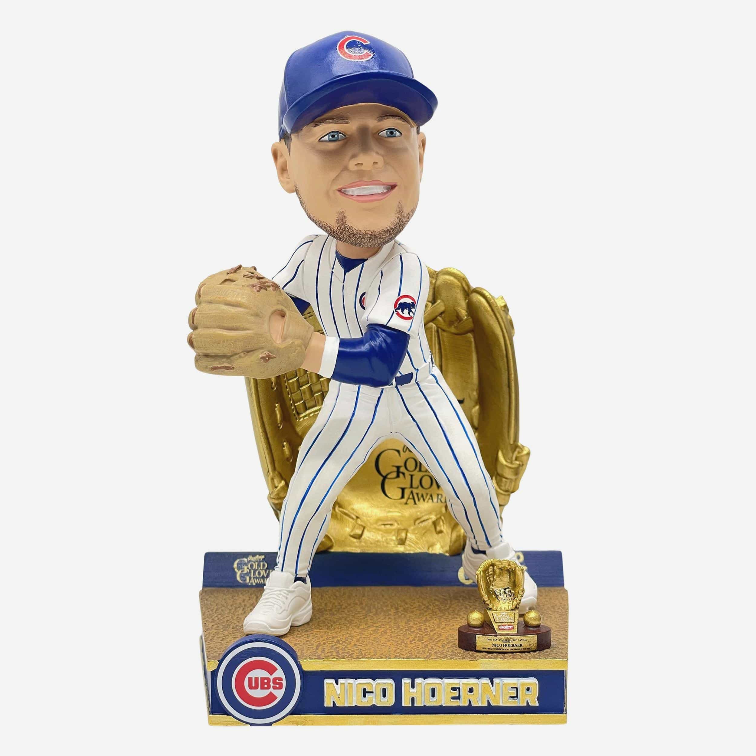 Nico Hoerner Chicago Cubs 2025 Gold Glove Bobblehead