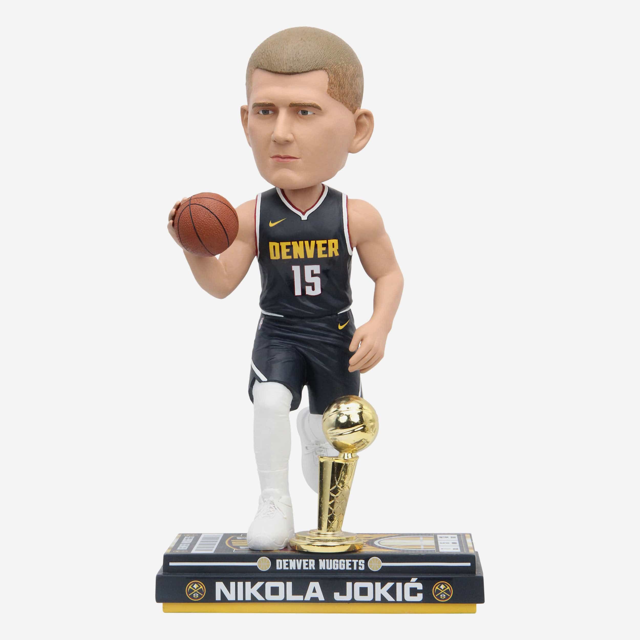Nikola Jokic Denver Nuggets 2023 NBA Champions 18 in Bobblehead