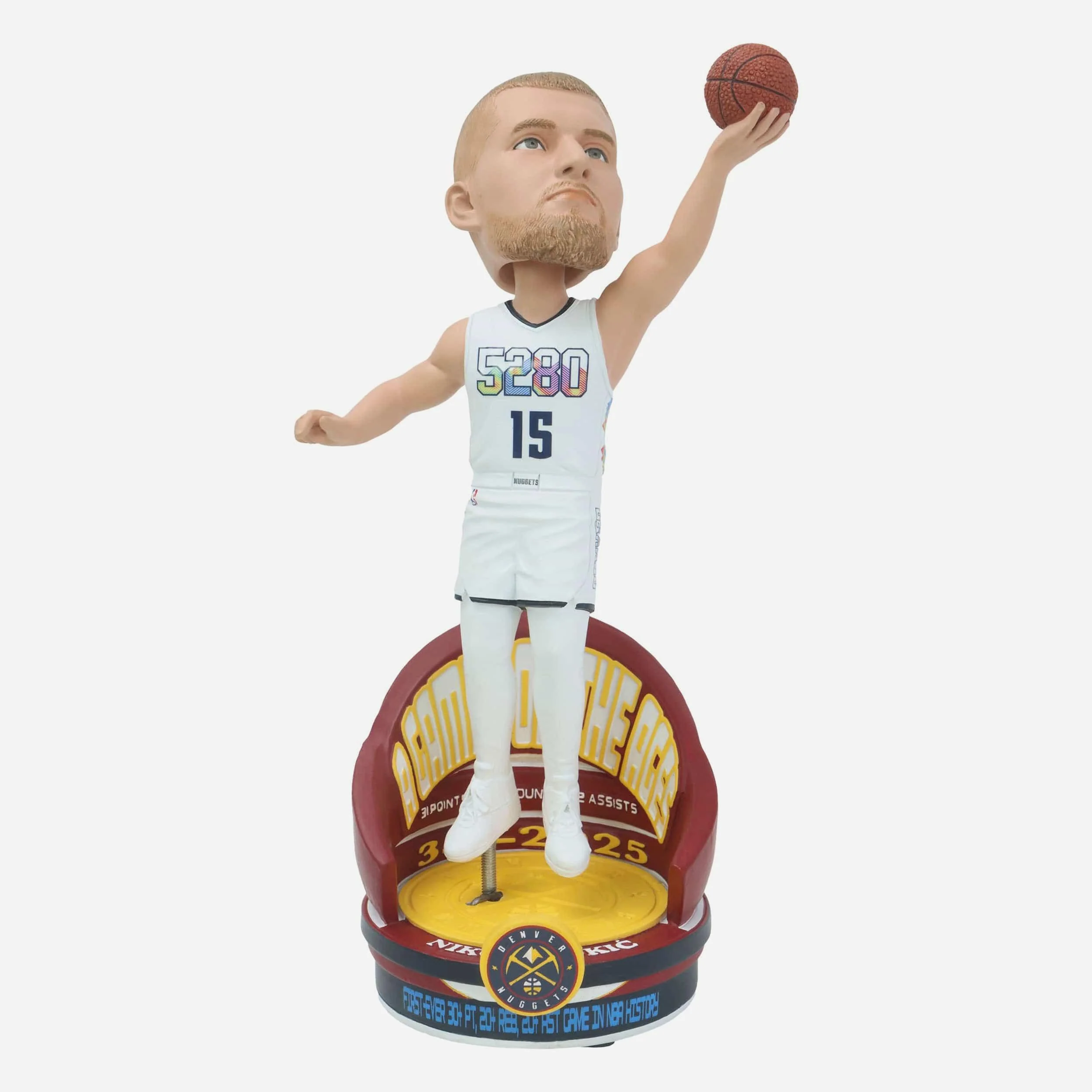 Nikola Jokic Denver Nuggets A Game for the Ages Triple Double Bobblehead