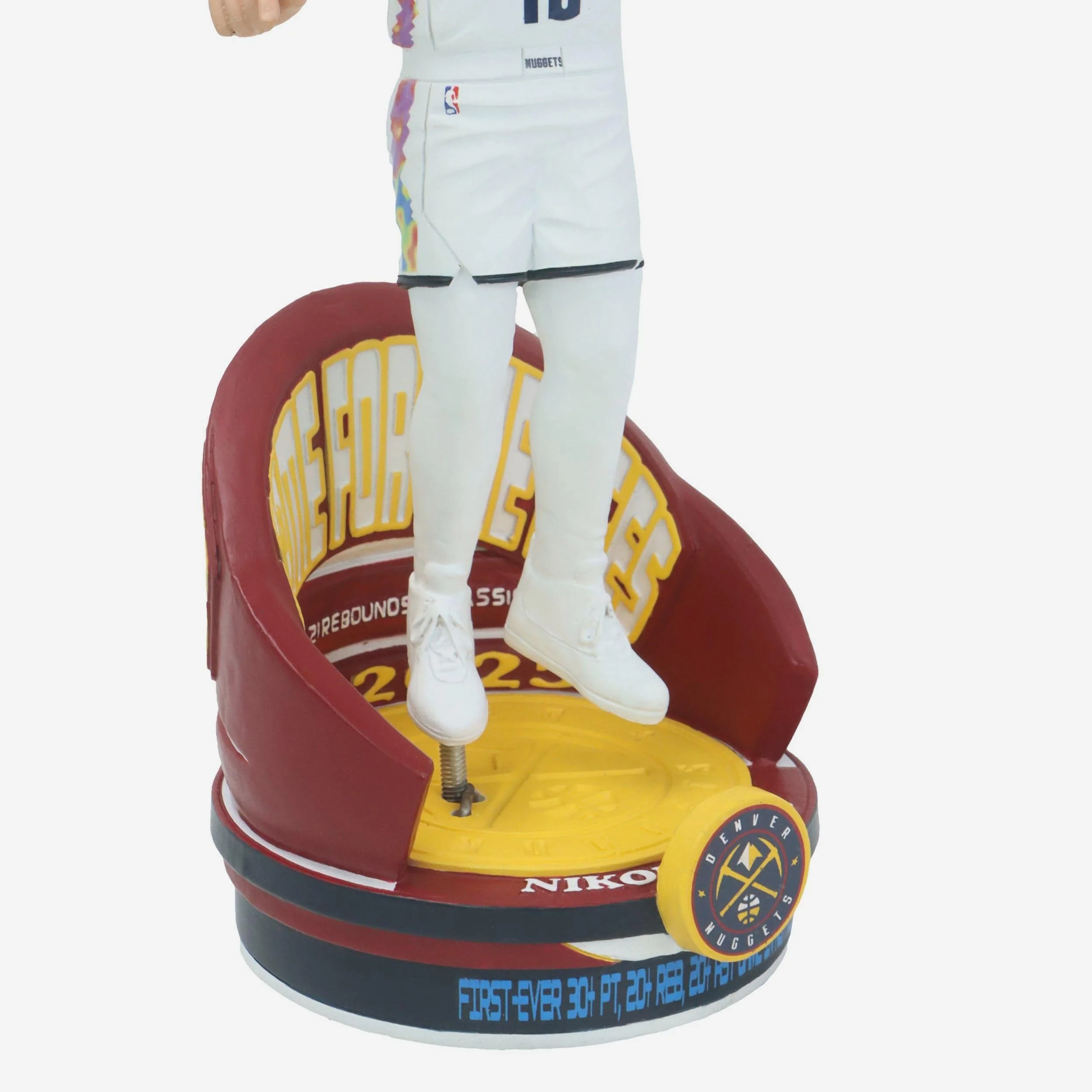 Nikola Jokic Denver Nuggets A Game for the Ages Triple Double Bobblehead - Image 3