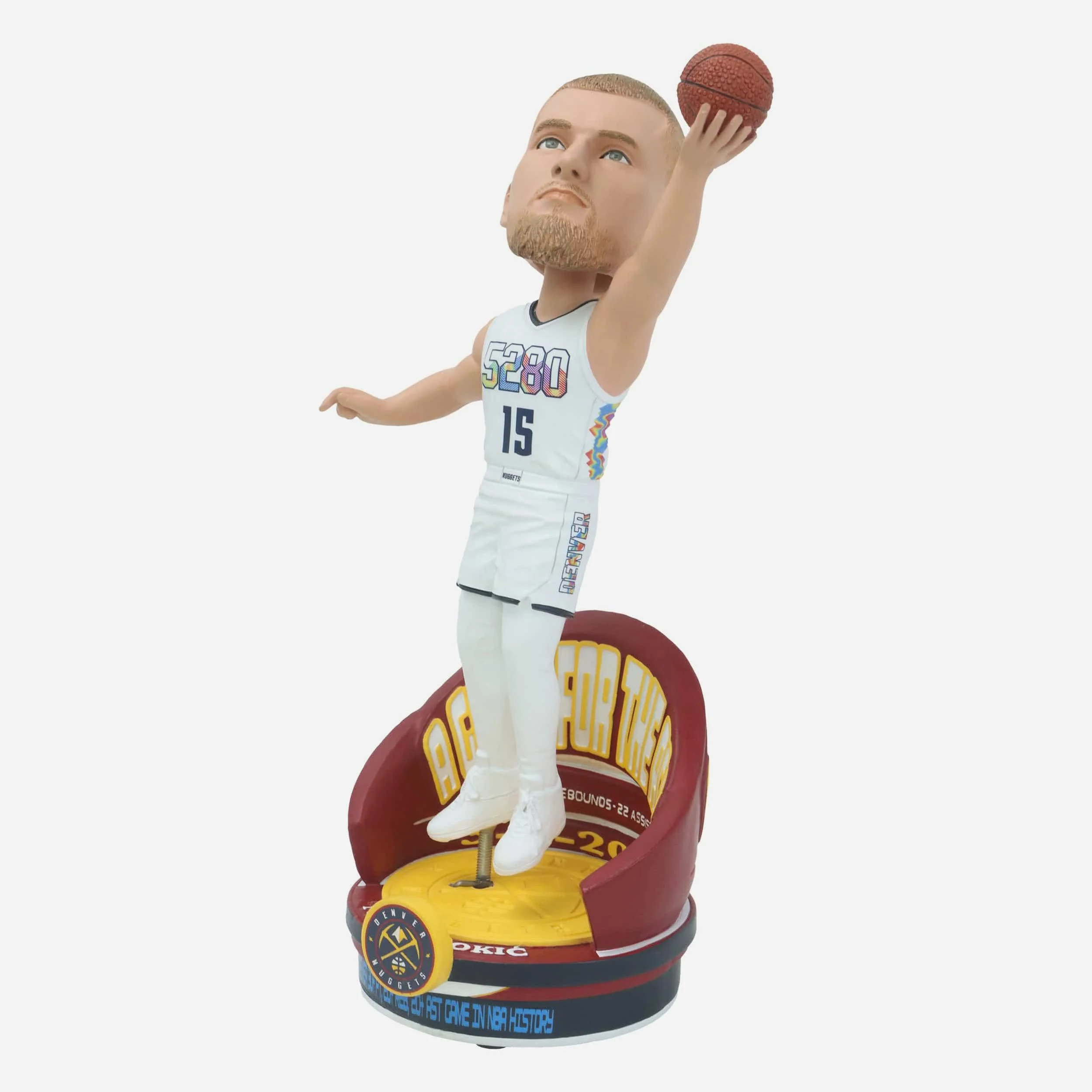Nikola Jokic Denver Nuggets A Game for the Ages Triple Double Bobblehead - Image 4