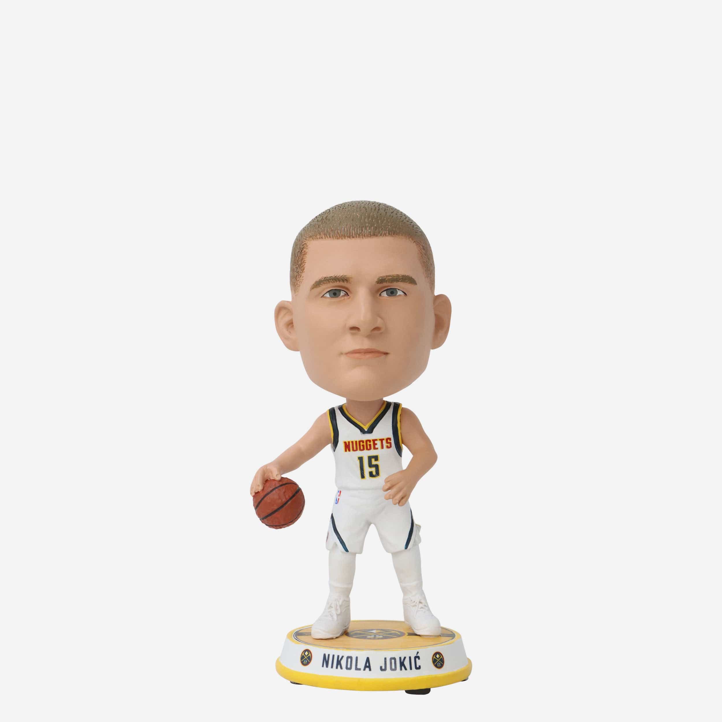 Nikola Jokic Denver Nuggets Court Stripe Mini Bighead Bobblehead