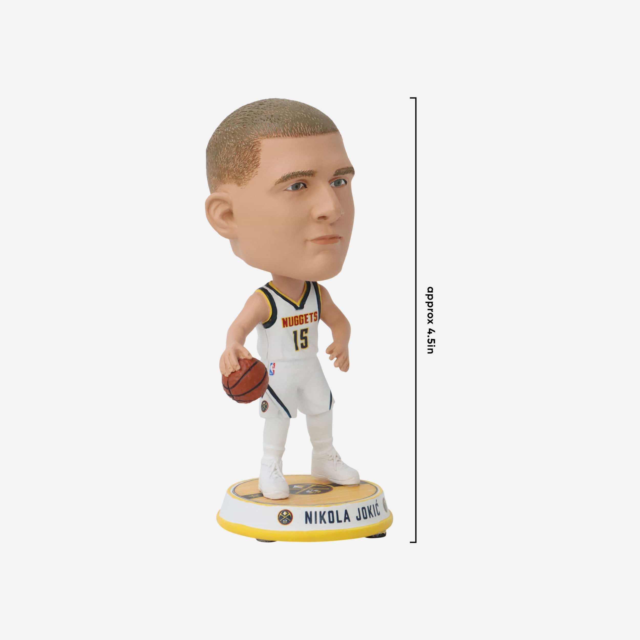 Nikola Jokic Denver Nuggets Court Stripe Mini Bighead Bobblehead - Image 4