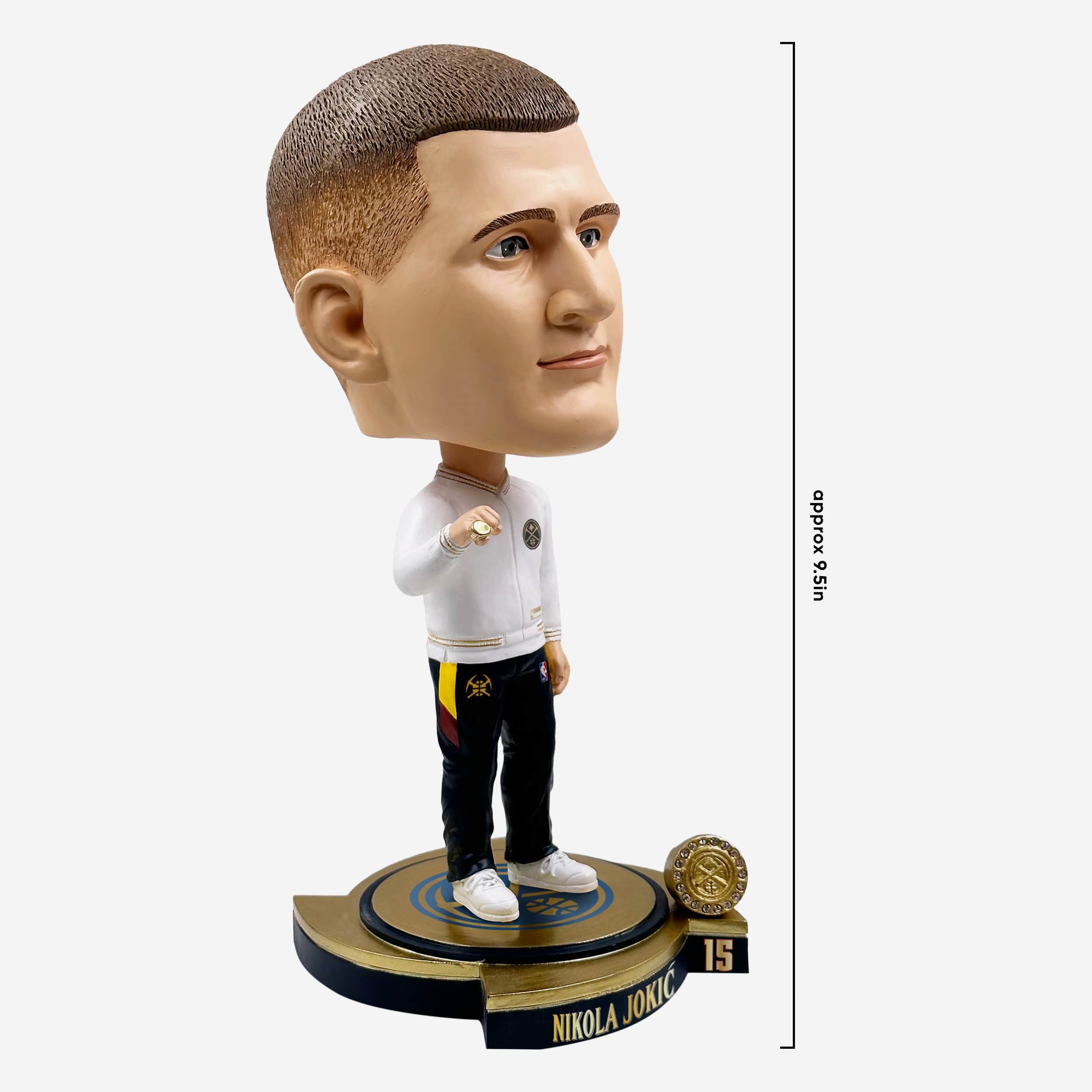 Nikola Jokic Denver Nuggets Opening Day Jumpsuit Bighead Bobblehead - Image 4
