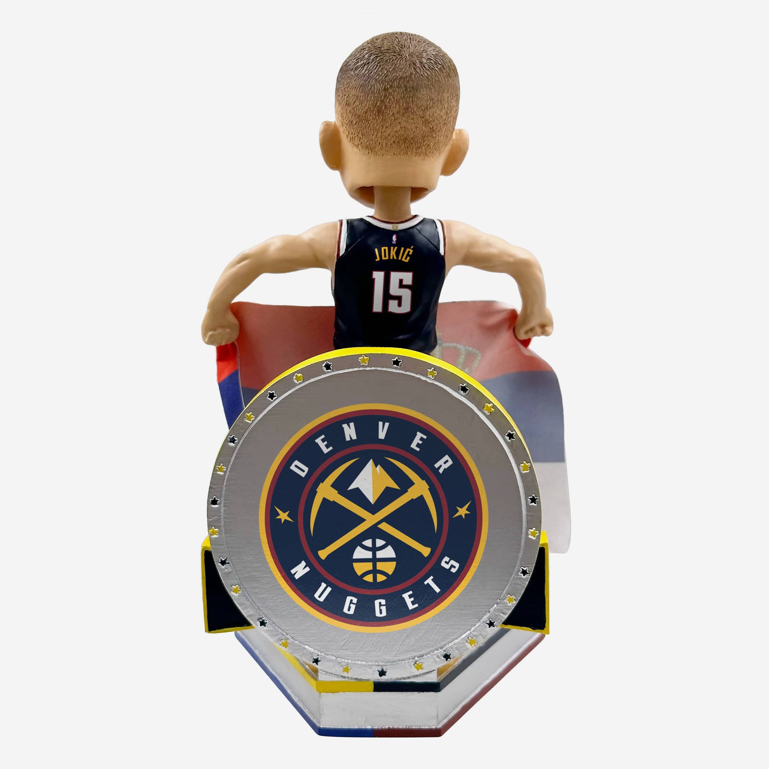 Nikola Jokic Denver Nuggets Serbian National Flag International Collection Bobblehead - Image 5