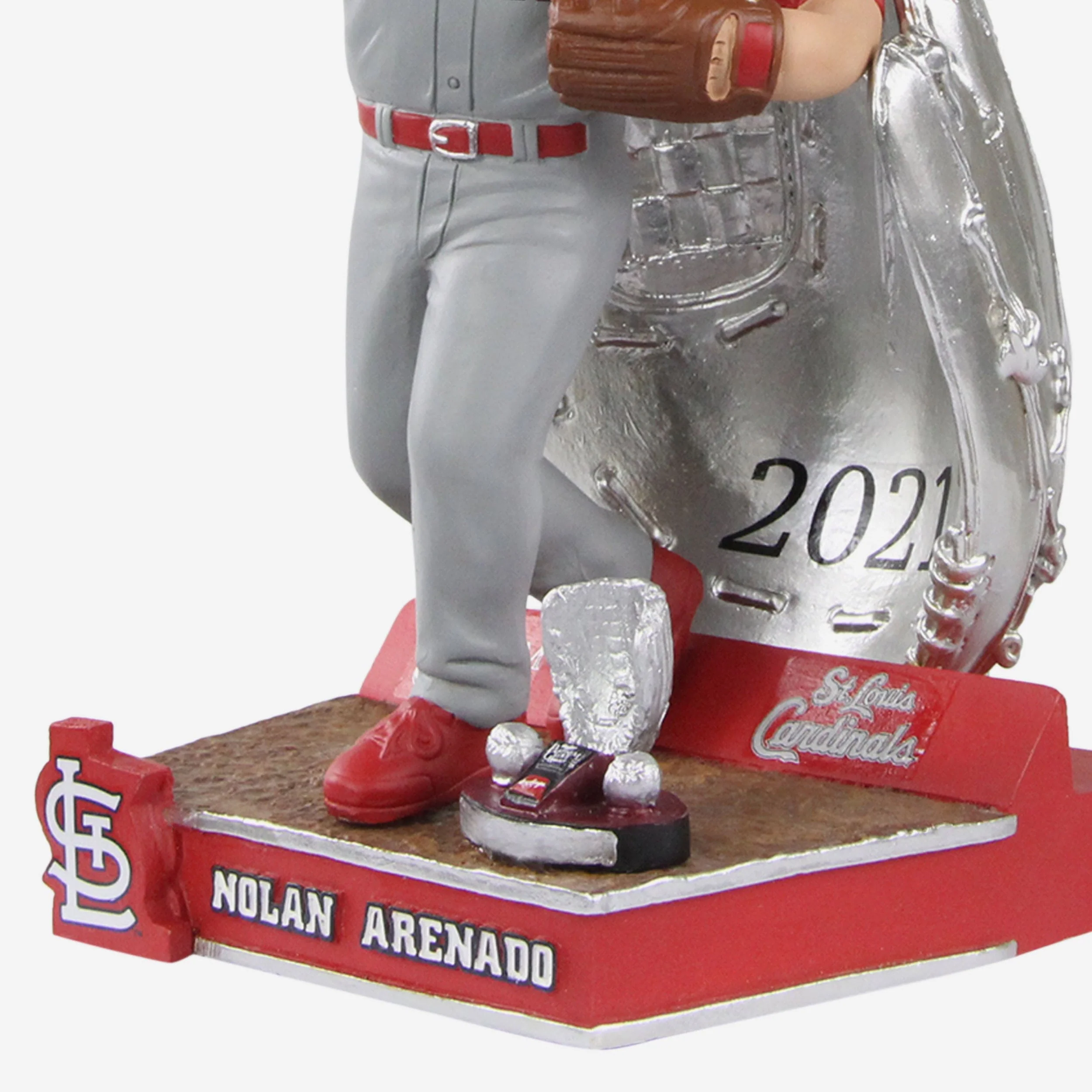 Nolan Arenado St Louis Cardinals 2021 Platinum Glove Bobblehead - Image 3