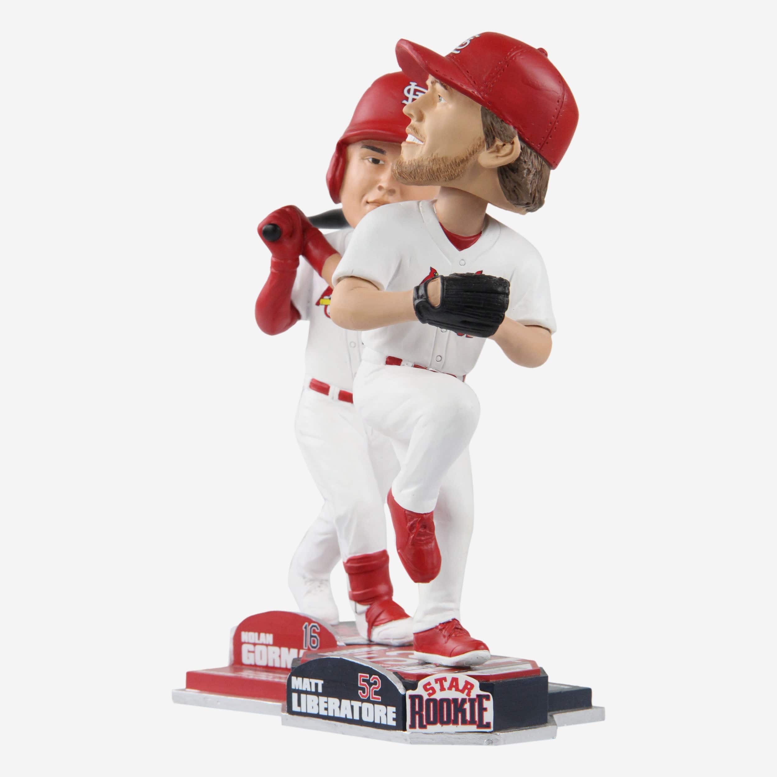 Nolan Gorman & Matthew Liberatore St Louis Cardinals Star Rookie Bobblemate Dual Bobblehead - Image 5