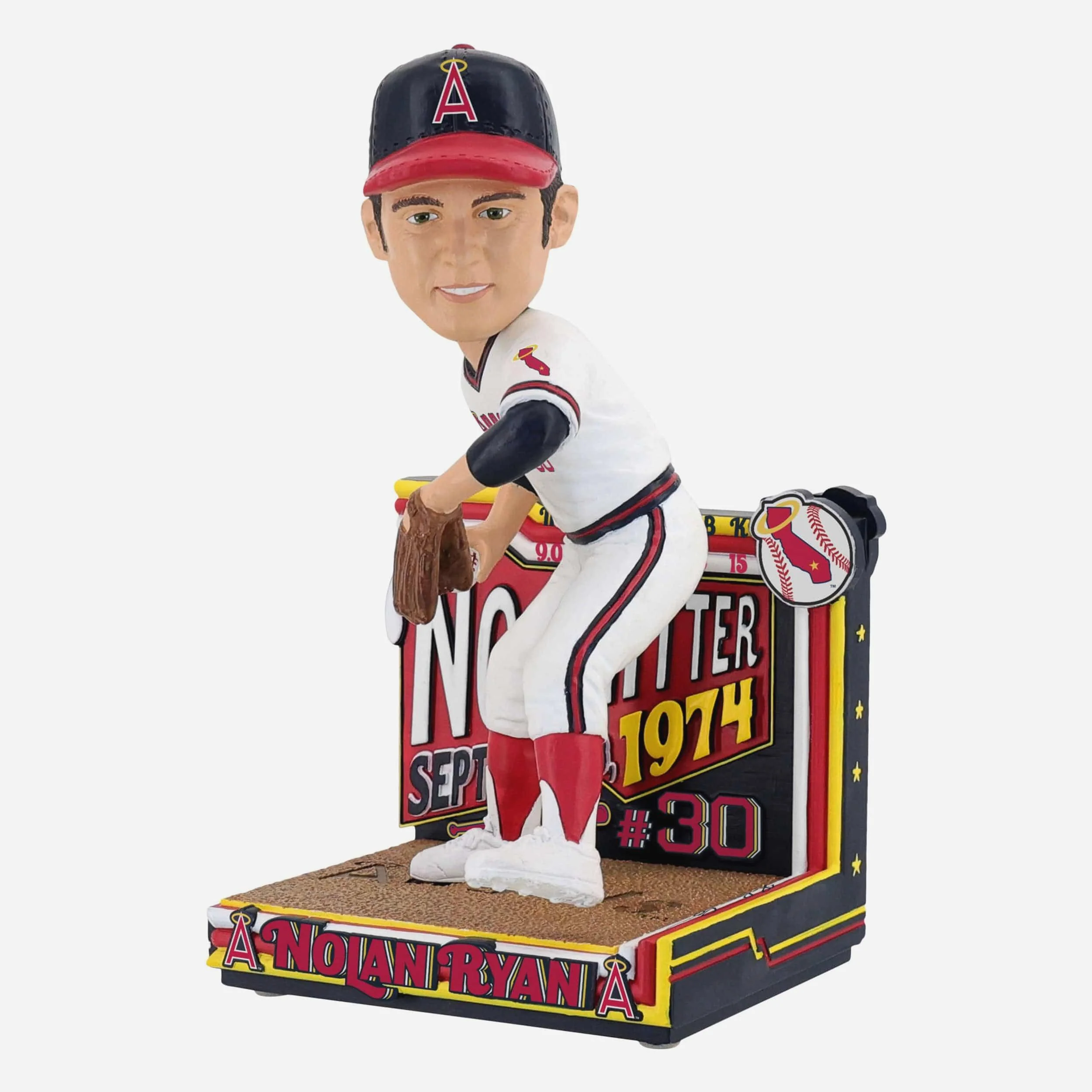 Nolan Ryan California Angels 1974 No Hitter Bobblehead - Image 4