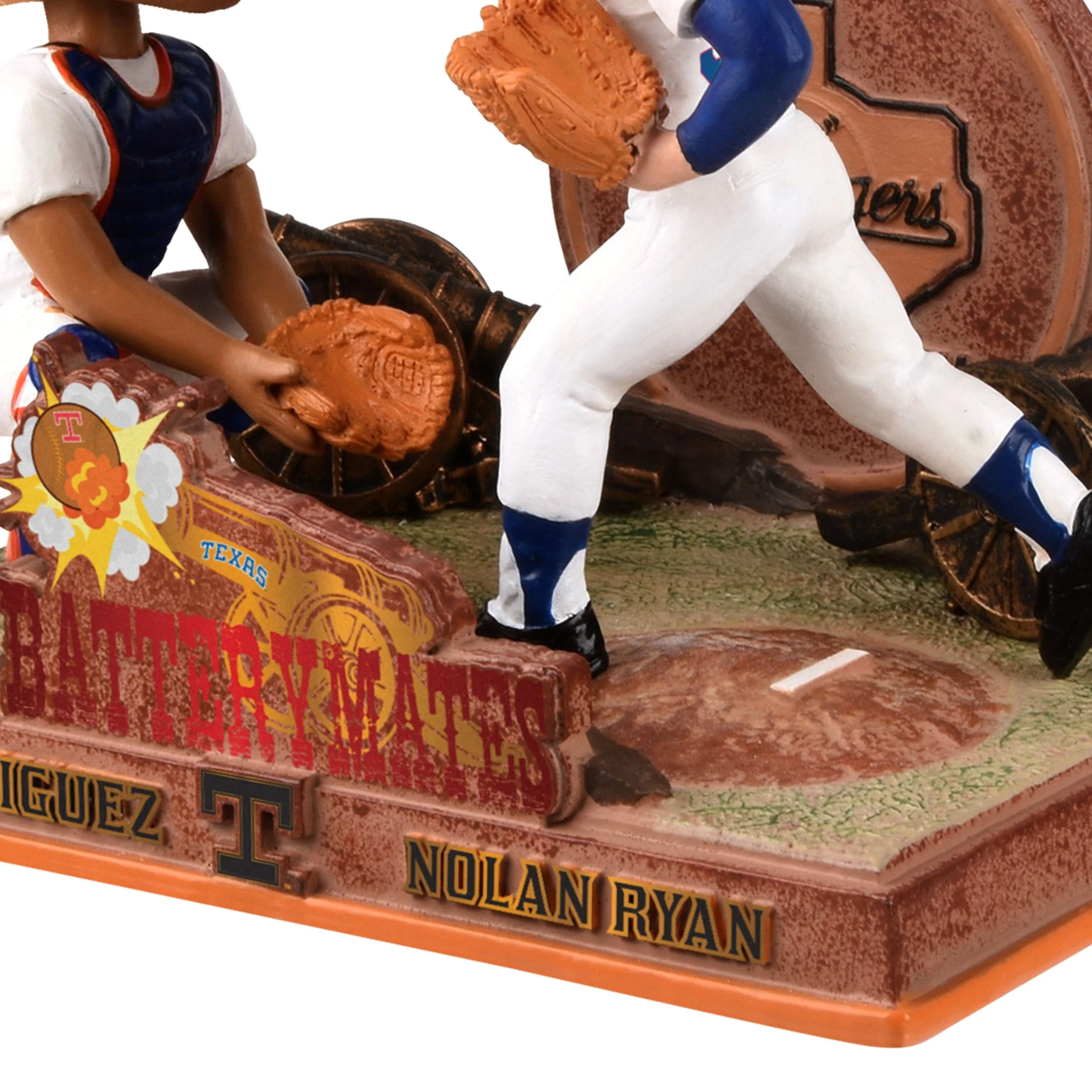Nolan Ryan & Ivan Rodriguez Texas Rangers Battery Mates Dual Bobblehead - Image 3