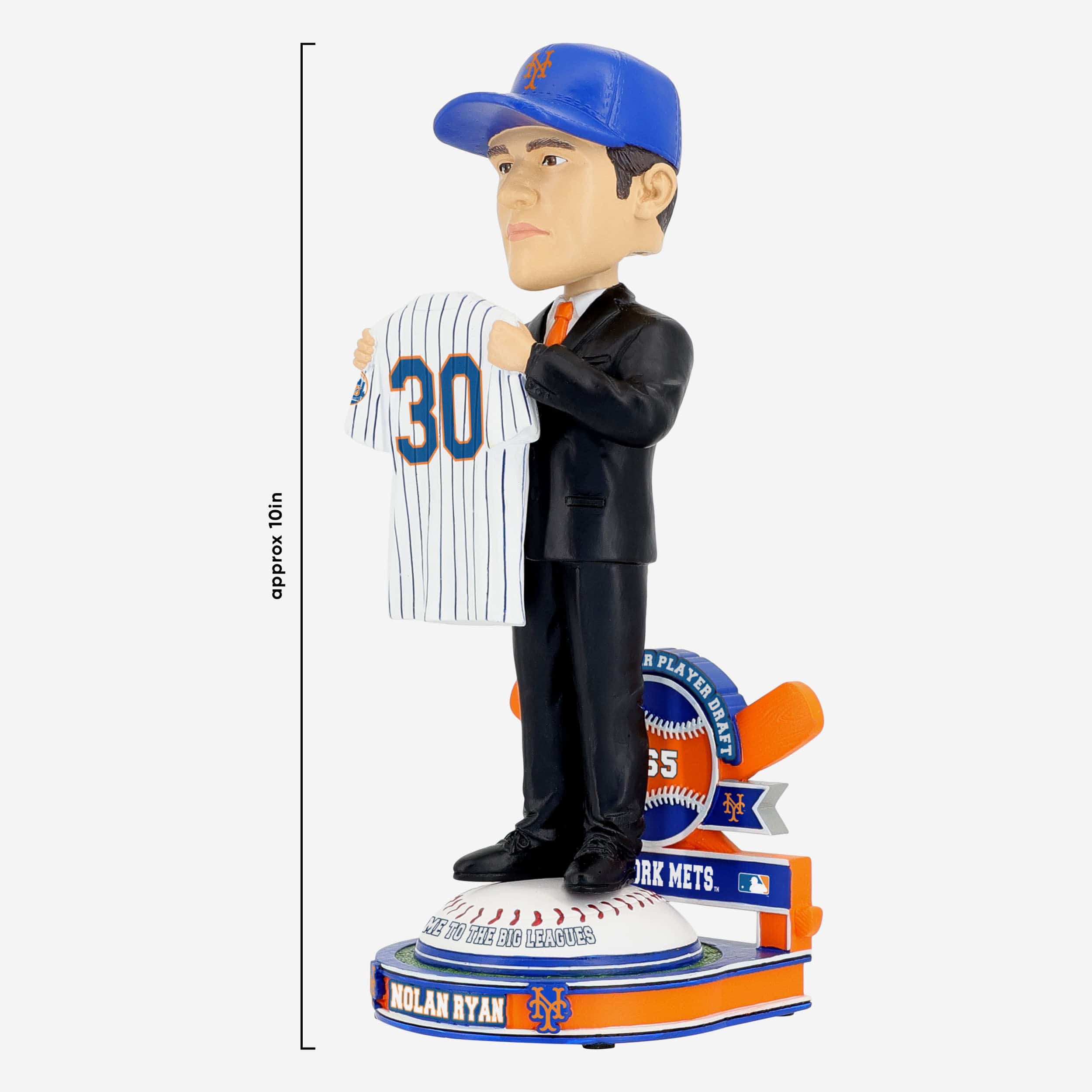 Nolan Ryan New York Mets 1965 Draft Pick Bobblehead - Image 4