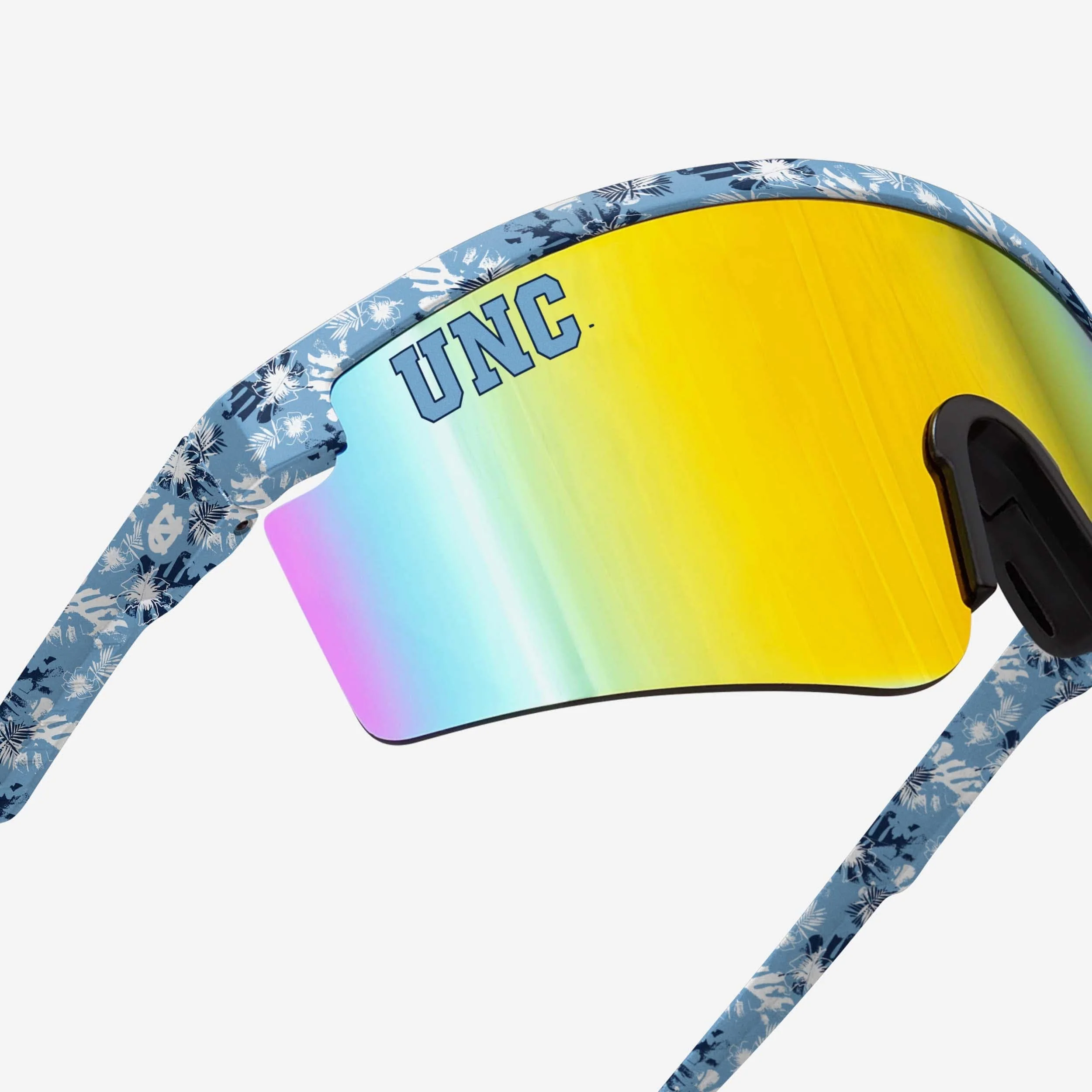 North Carolina Tar Heels Floral Large Frame Sunglasses - Image 4