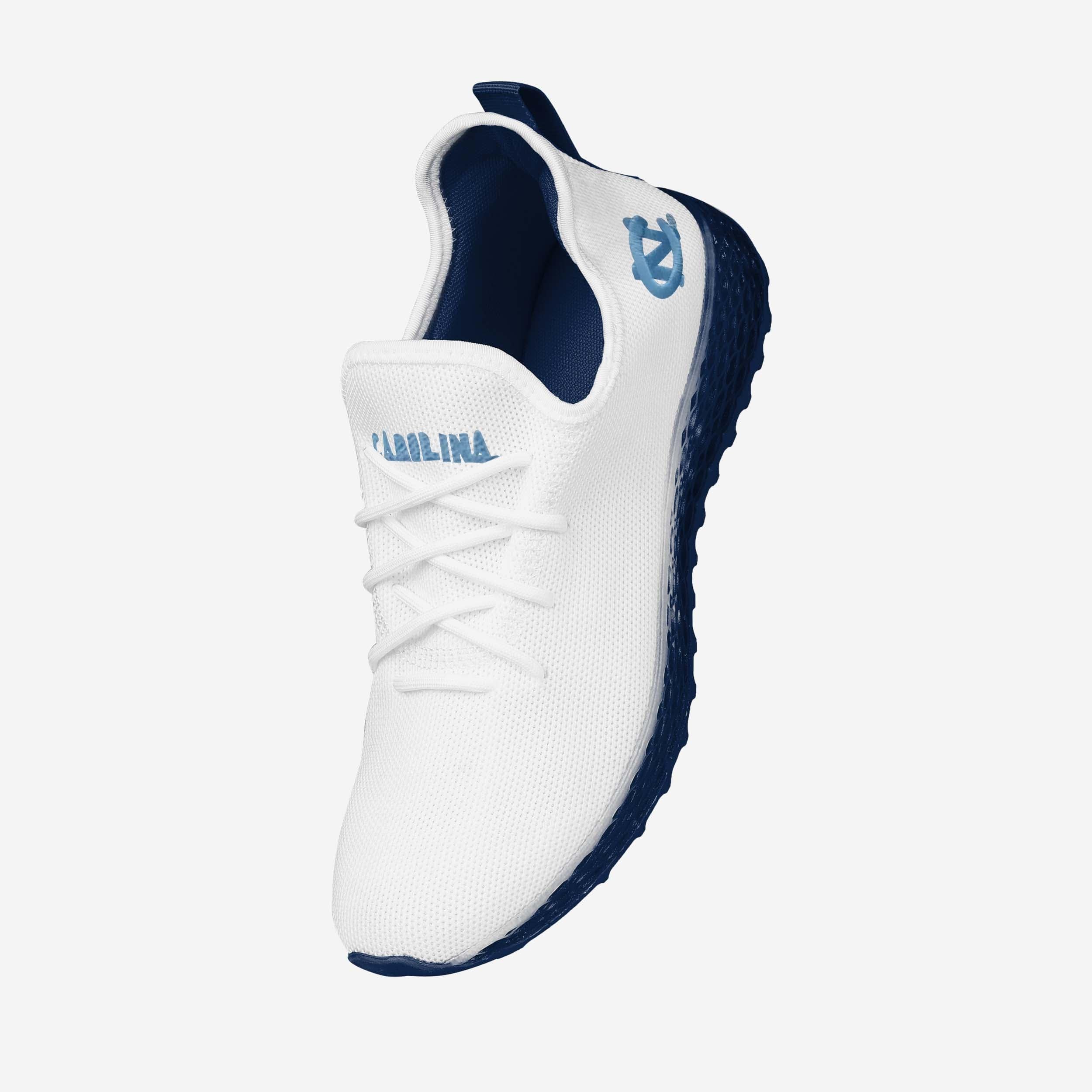 North Carolina Tar Heels Gradient Midsole White Sneakers - Image 2