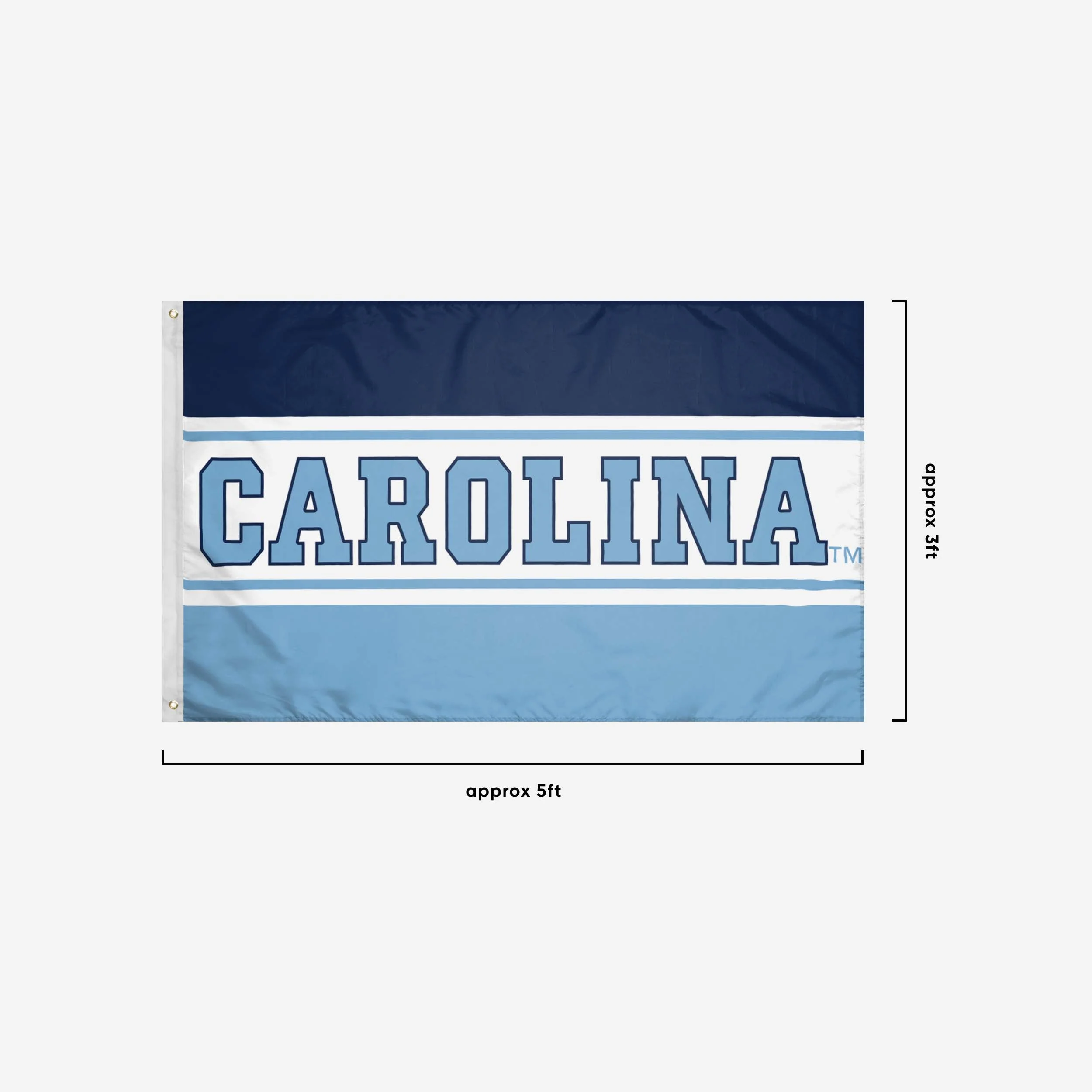 North Carolina Tar Heels Horizontal Flag - Image 4