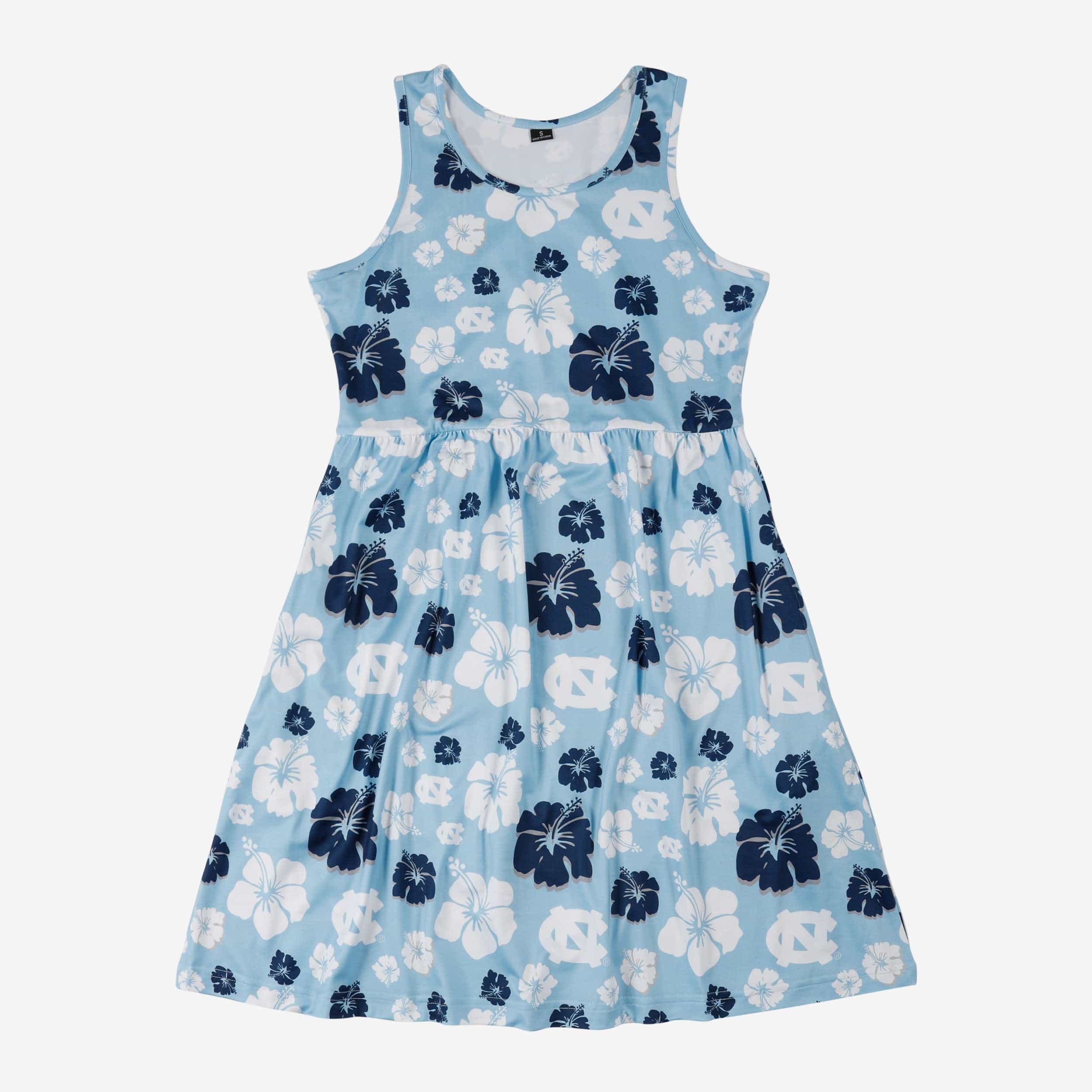 North Carolina Tar Heels Womens Fan Favorite Floral Sundress - Image 4