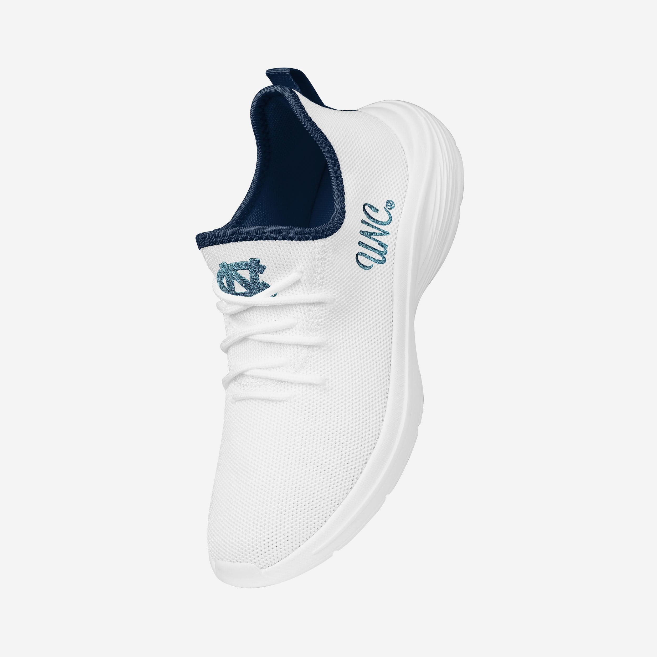 North Carolina Tar Heels Womens Midsole White Sneaker - Image 2