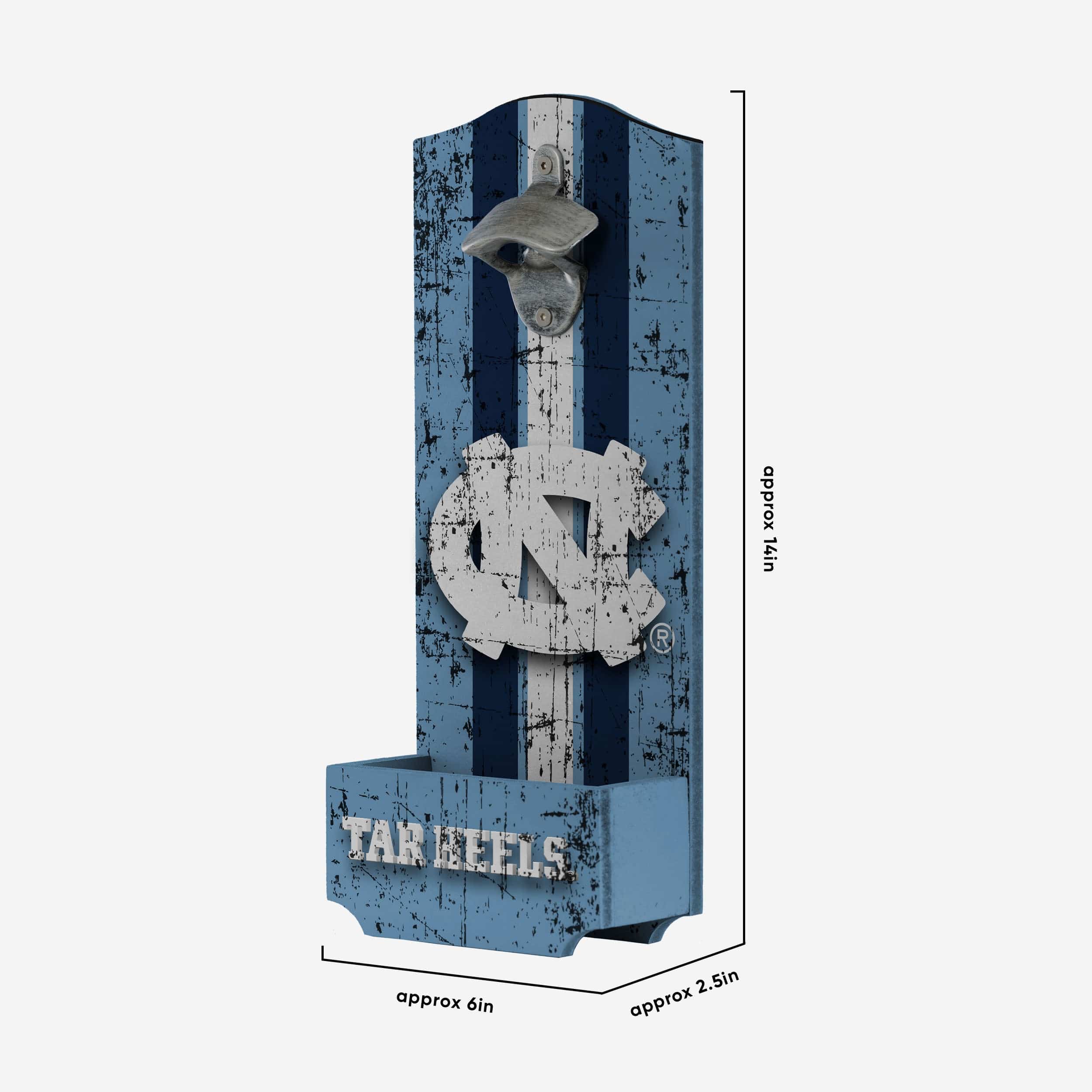 North Carolina Tar Heels Wooden Bottle Cap Opener Sign - Image 5