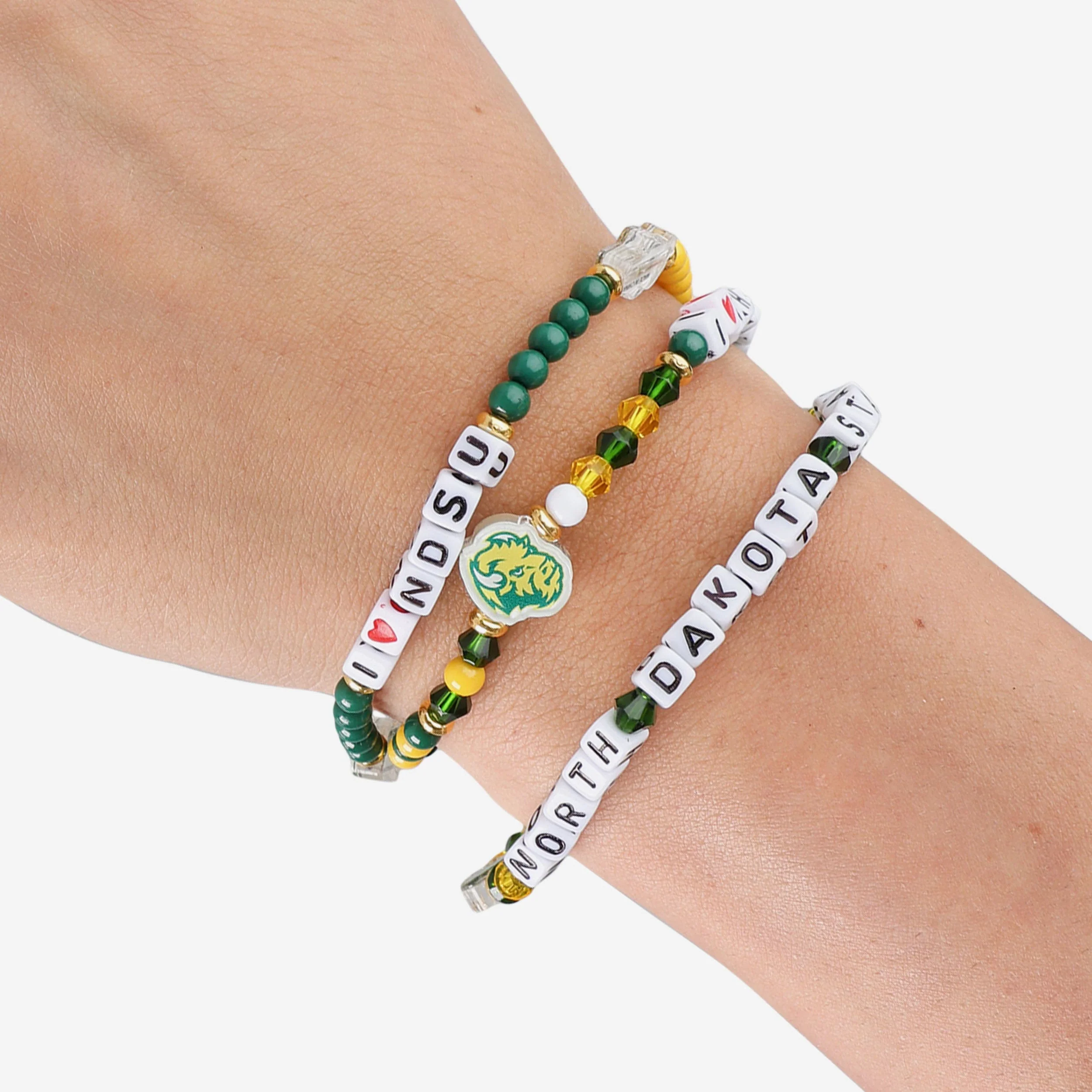 North Dakota State Bison 3 Pack Friendship Bracelet - Image 4