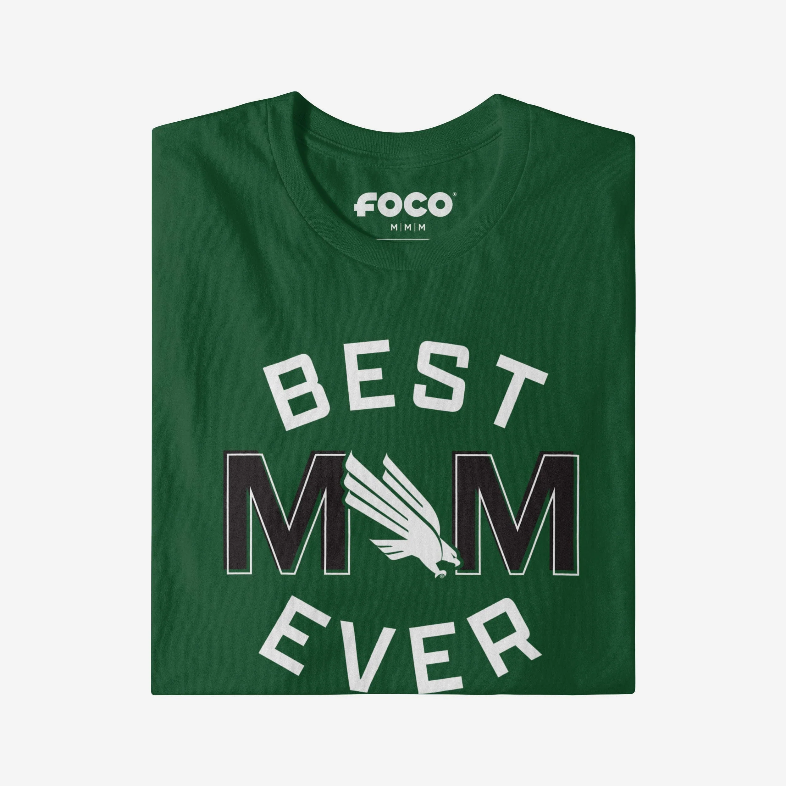 North Texas Mean Green Best Mom Ever Arched T-Shirt - Image 3