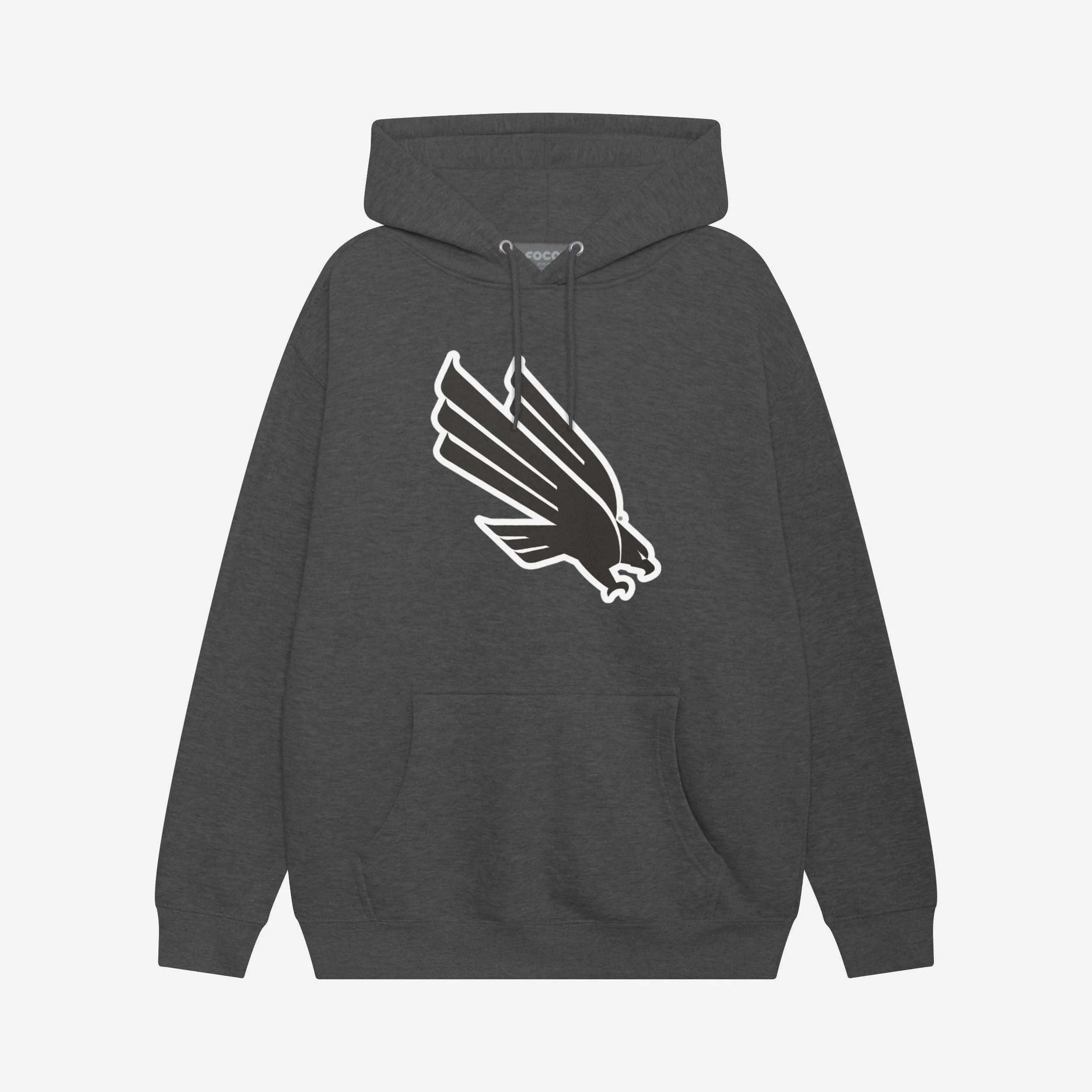 North Texas Mean Green Black & White Primary Logo Hoodie