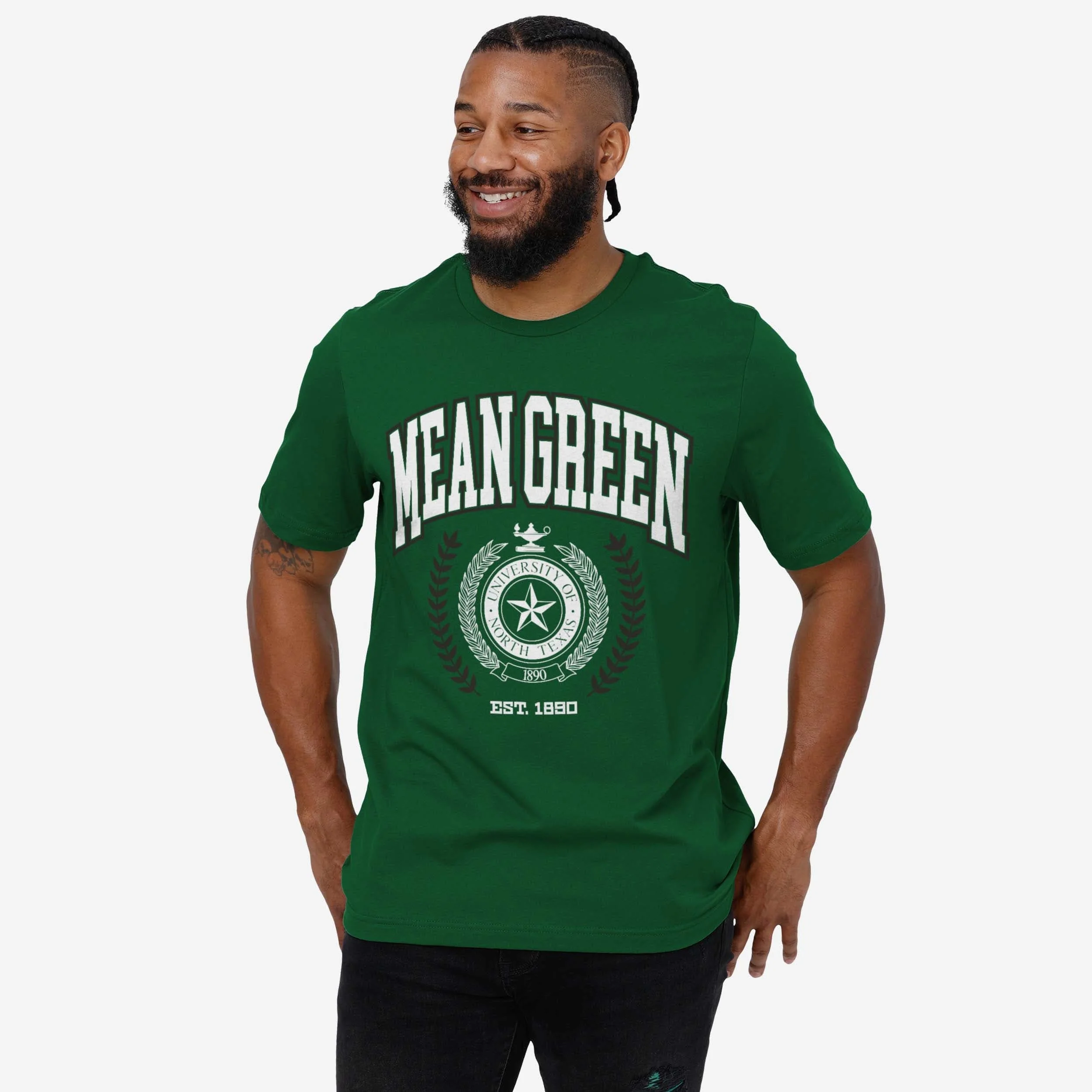 North Texas Mean Green Team Crest T-Shirt - Image 6