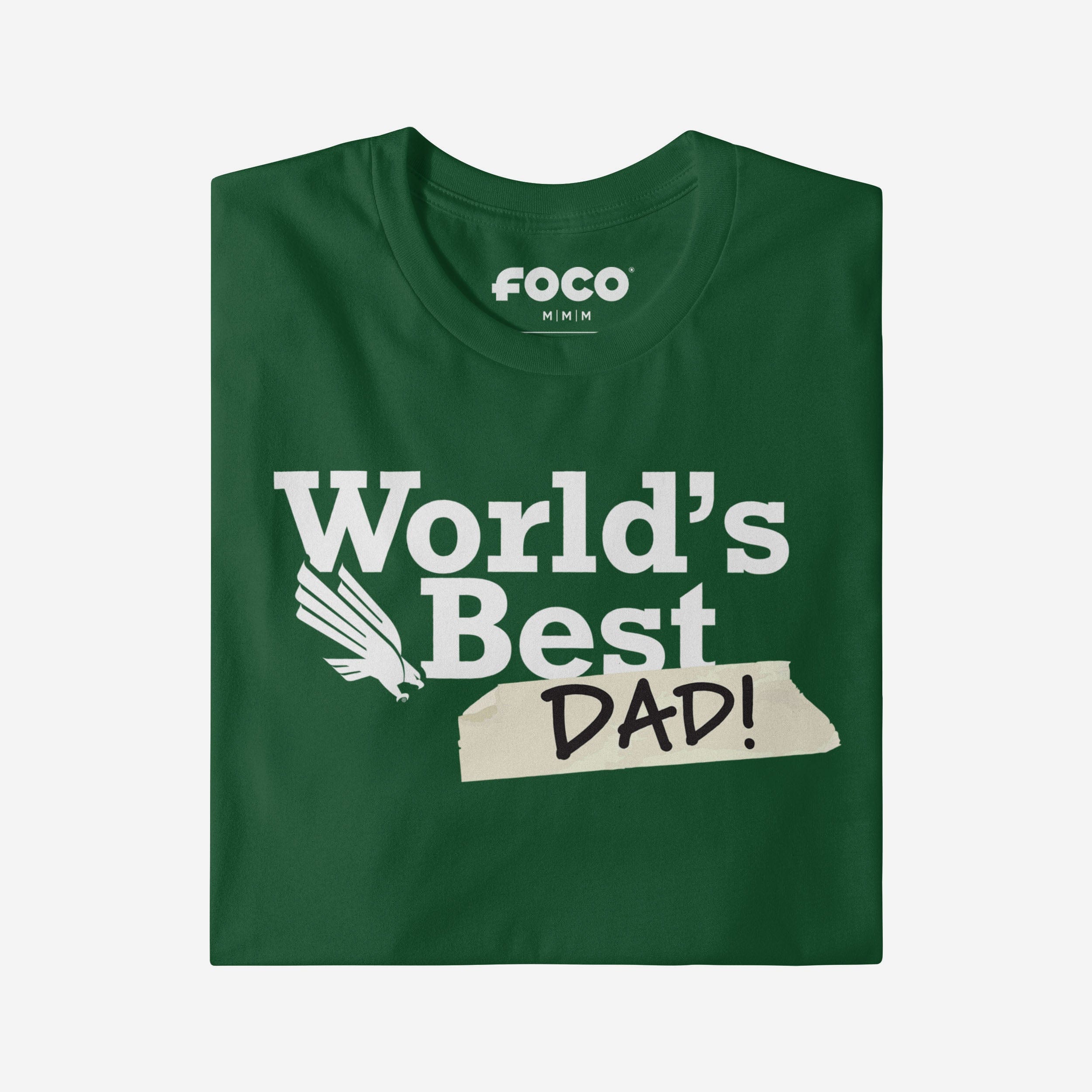 North Texas Mean Green World's Best Dad T-Shirt - Image 3