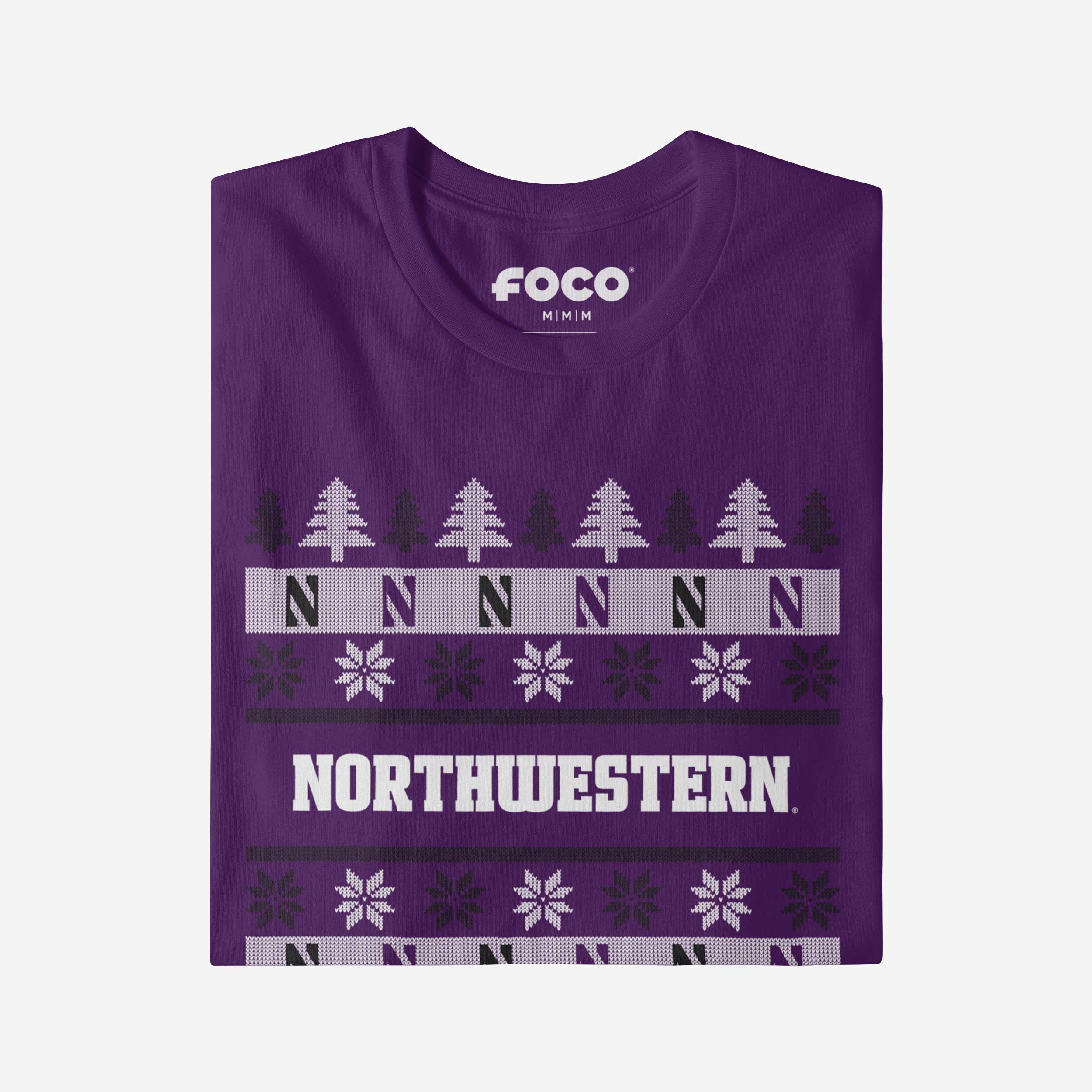 Northwestern Wildcats Holiday Sweater T-Shirt - Image 4